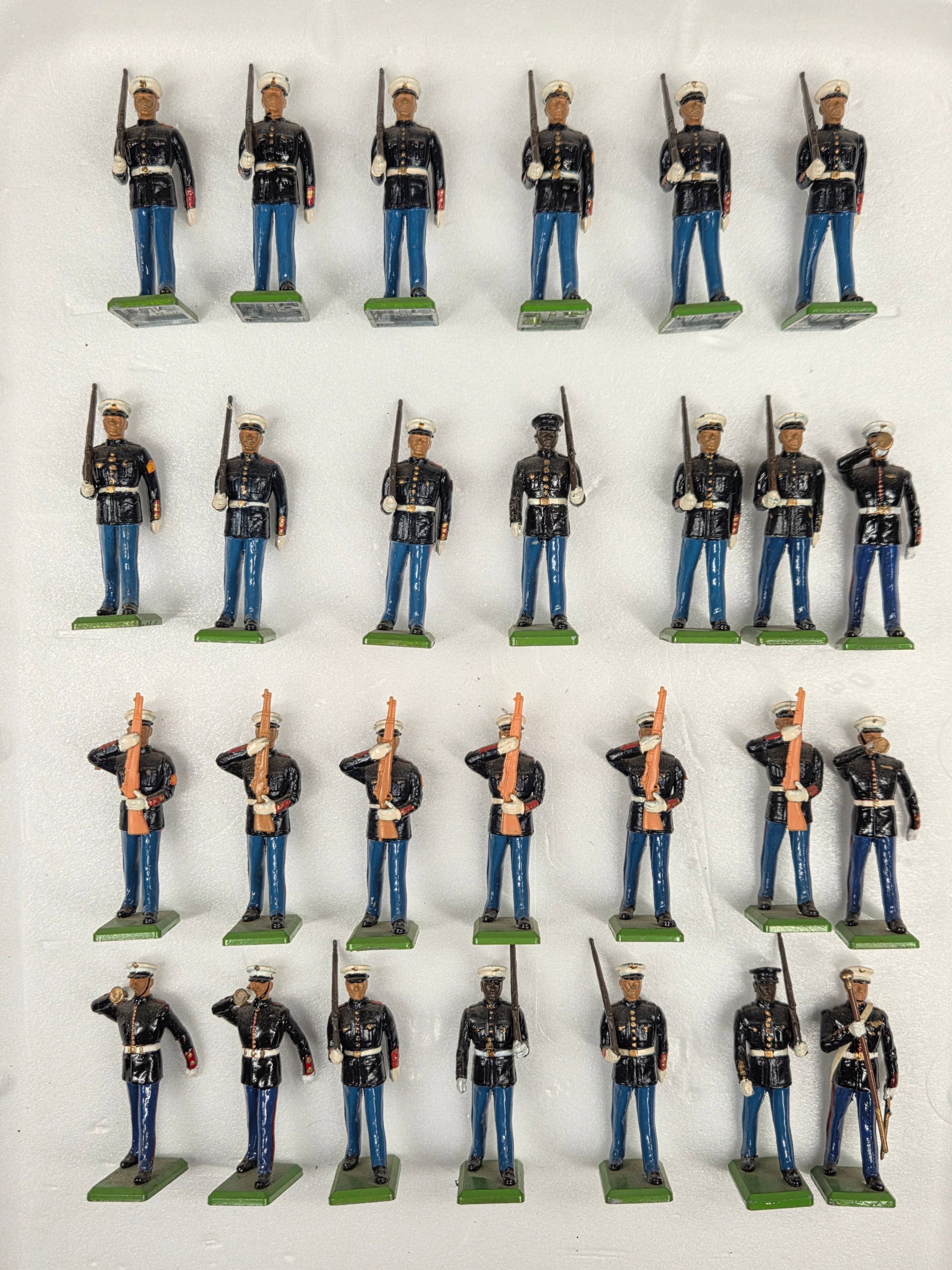 SET OF 27 BRITAINS US MARINES SOLDIERS: ALL REMAIN IN GOOD CONDITION. DUSTY, NEEDING CLEANED.