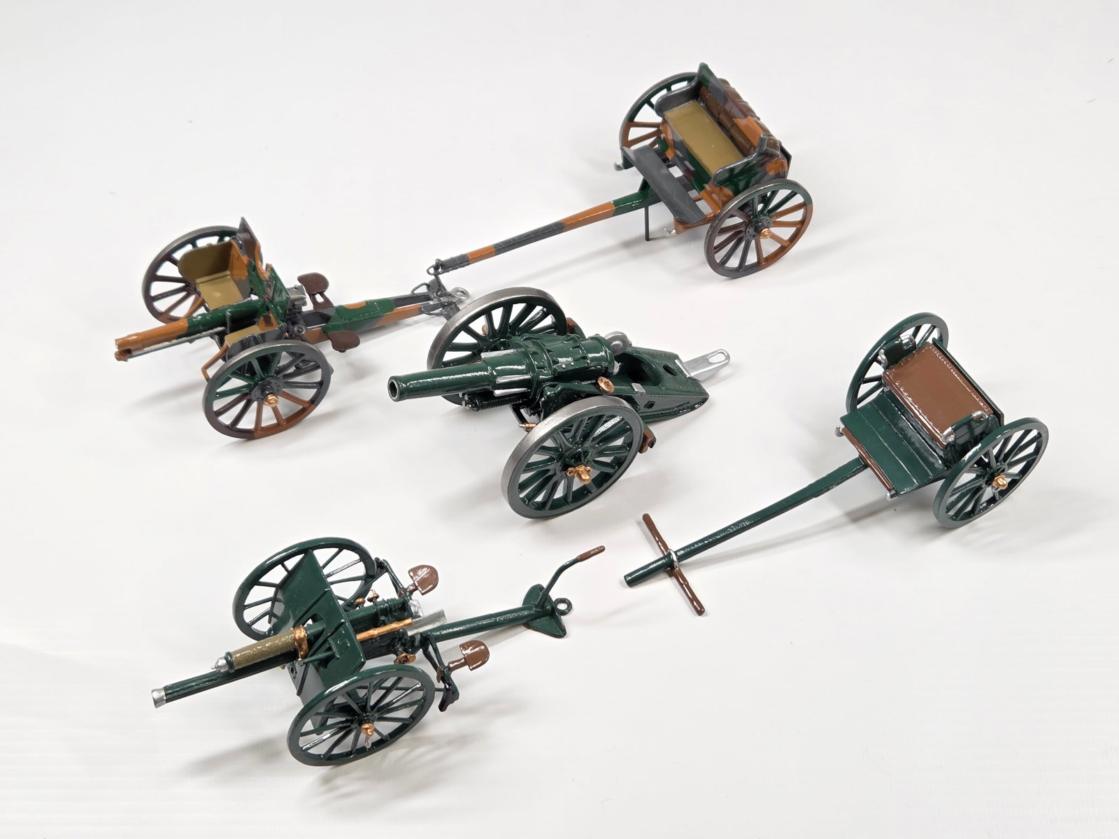 3) LEAD CANNONS & 2 WAGONS (1 of 7)