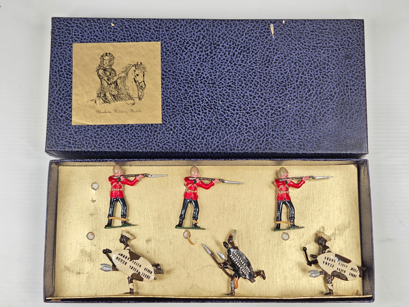 BLENHEIM B16 ZULU WAR SET 1879: SET REMAINS IN VERY GOOD CONDITION WITH BOX.
