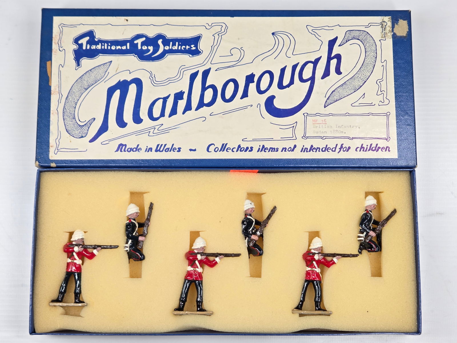 MARLBOROUGH M16 SUDAN BRITISH INFANTRY: SET REMAINS IN VERY GOOD CONDITION WITH BOX.