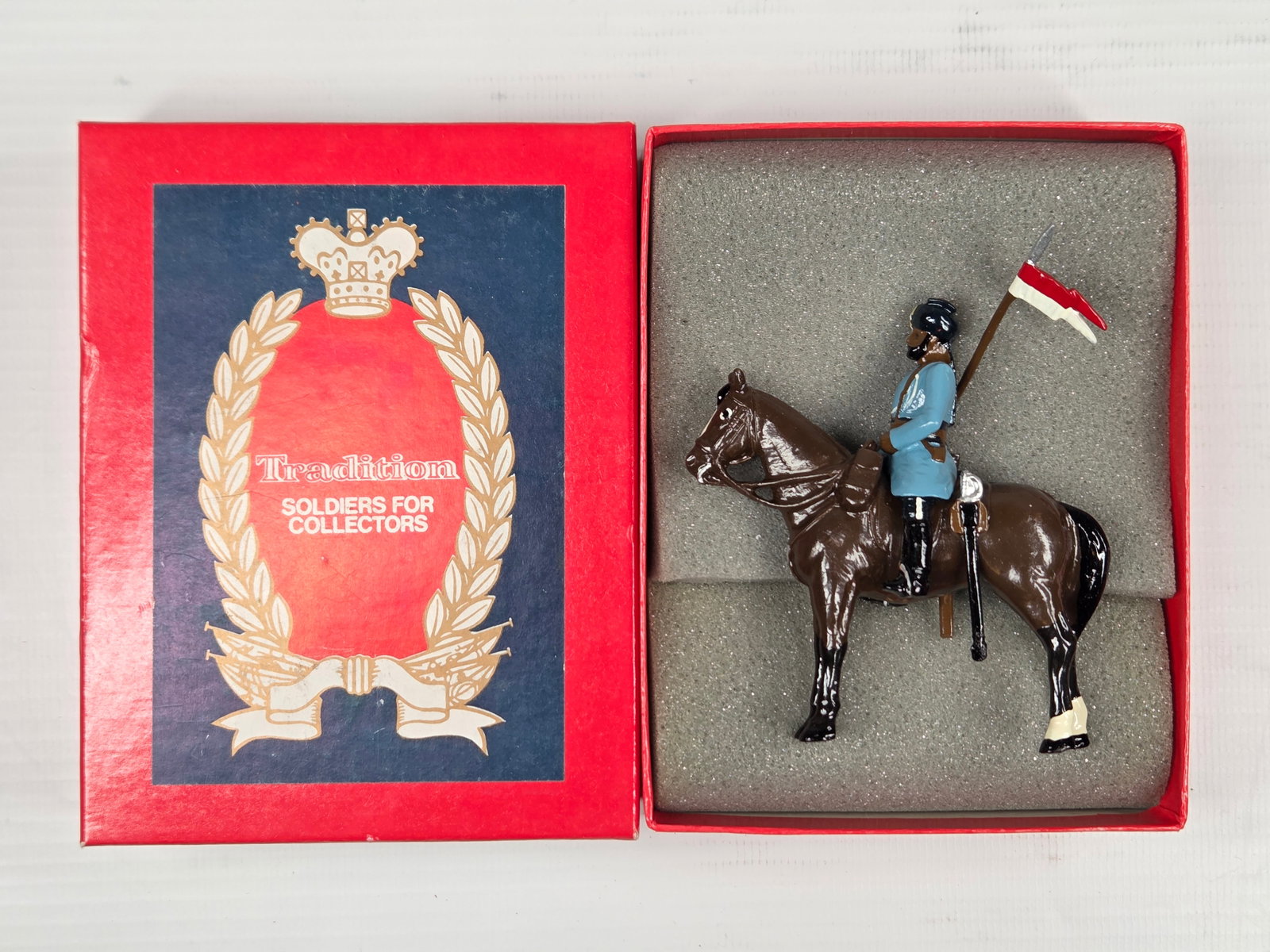 TRADITIONS M206 TROOPER, 28TH LIGHT CAVALRY: REMAINS IN GOOD CONDITION WITH ORIGINAL BOX.