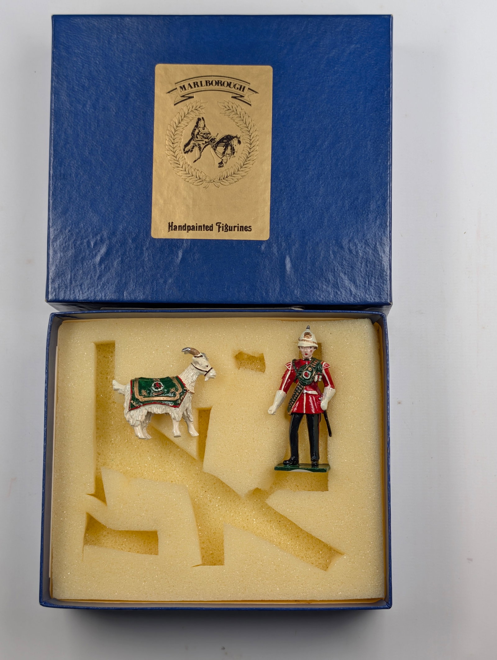 MARLBOROUGH C71 ROYAL REGT. OF WALES MASCOT & HANDLER: REMAINS IN VERY GOOD CONDITION WITH ORIGINAL BOX.