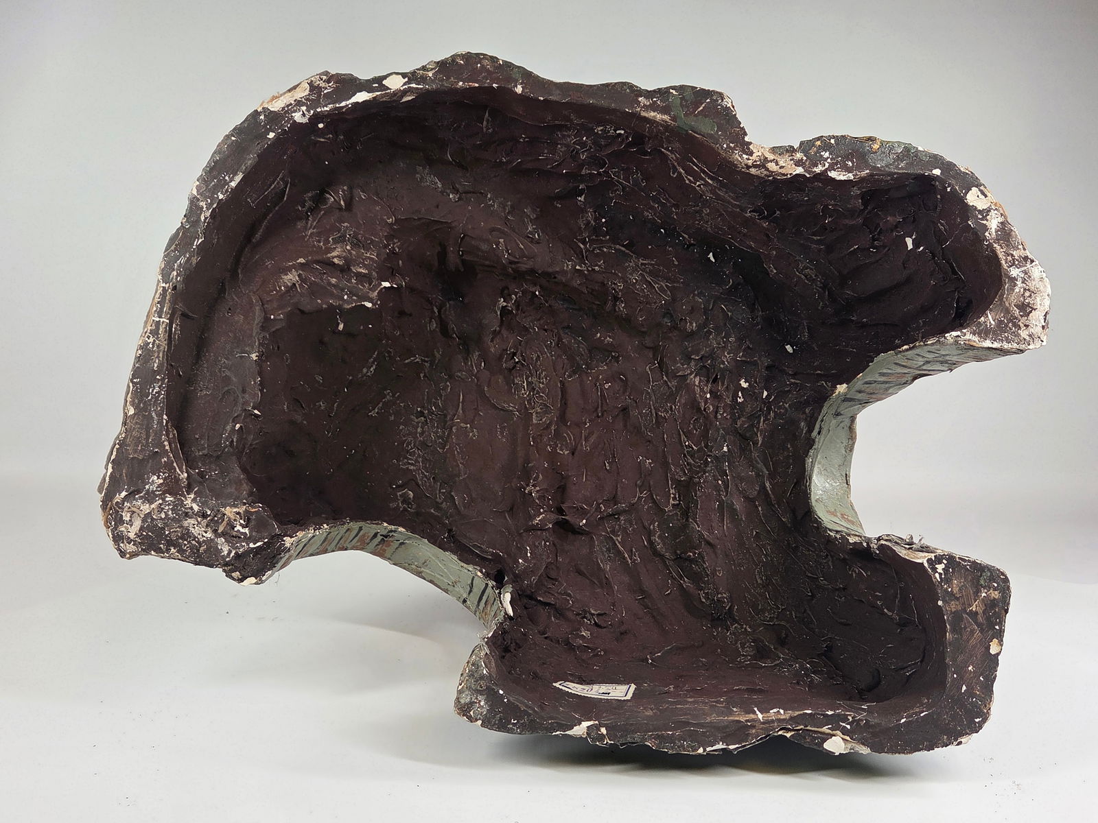 ANTIQUE GERMAN COMPOSITION MOUNTAIN RUINS - 5