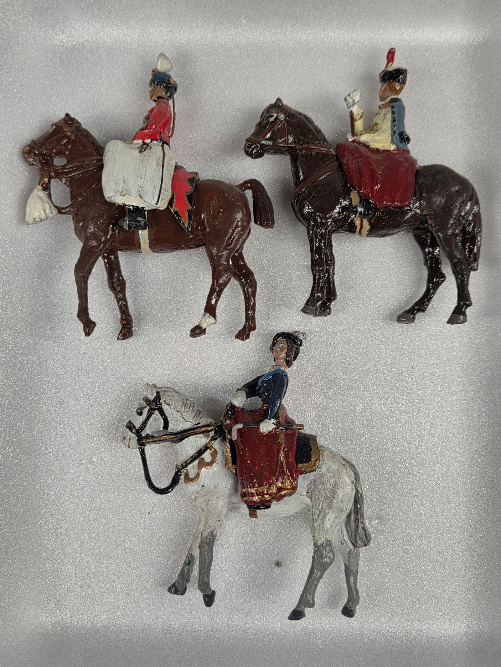 3) VARIOUS BRAND MOUNTED LEAD SOLDIERS (1 of 4)