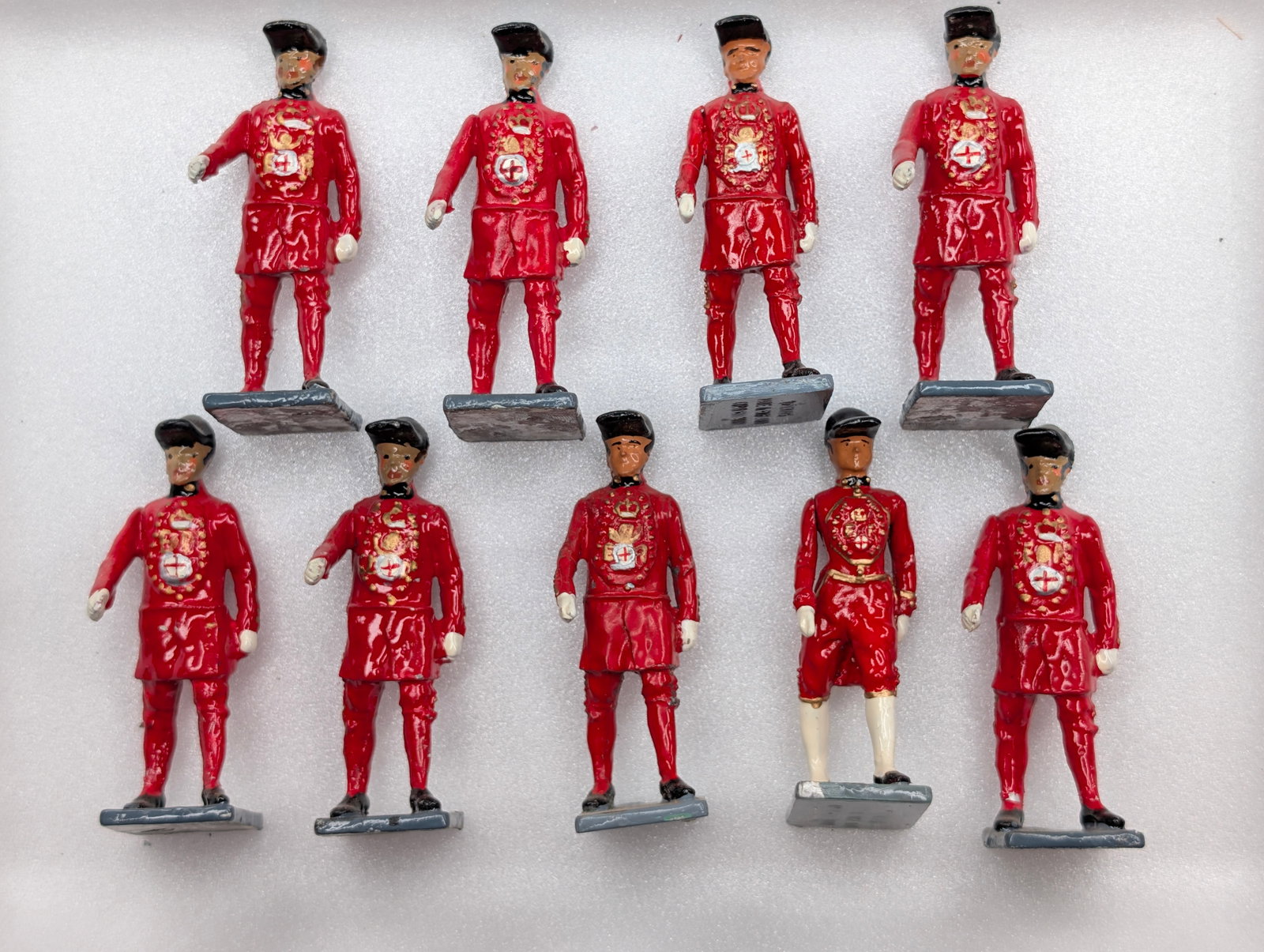 SET OF 9 W. BRITAIN 2001 LEAD SOLDIERS: ALL REMAIN IN GOOD CONDITION.