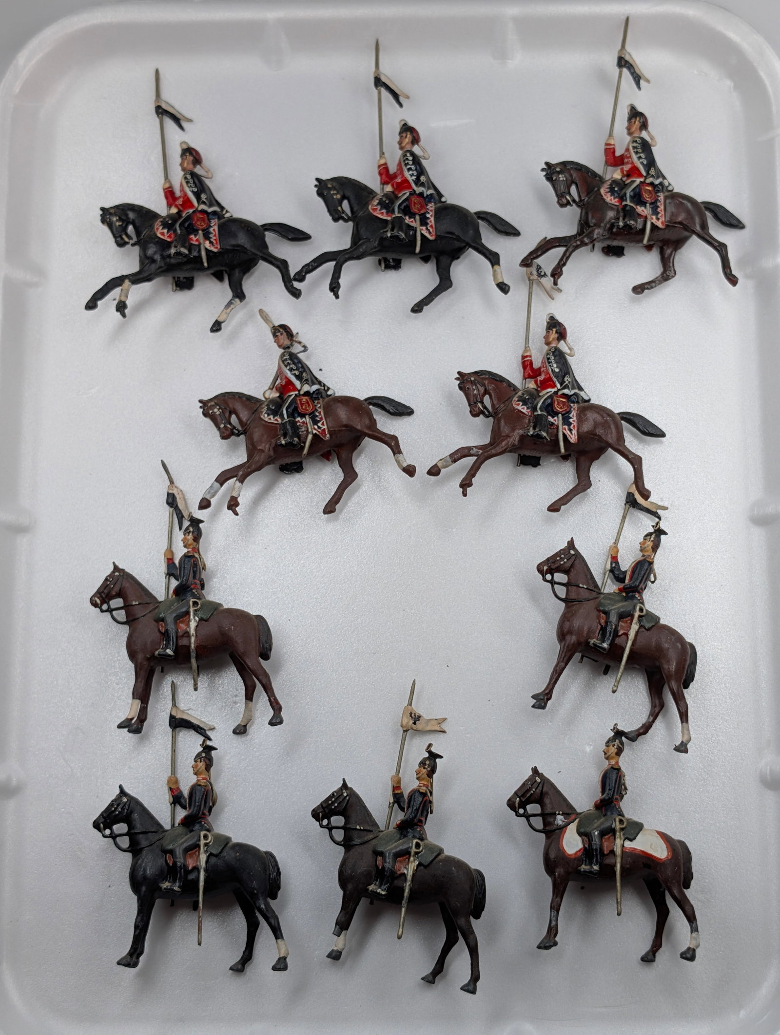 SET OF 10 VINTAGE MOUNTED BRITAIN SOLDIERS (1 of 4)