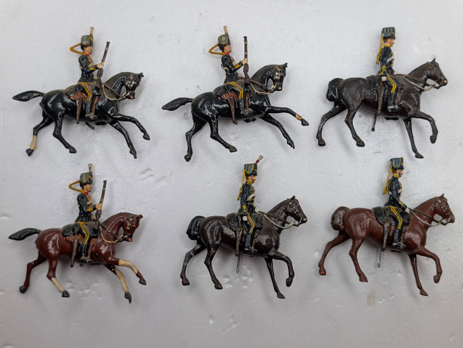 SET OF 6 VINTAGE MOUNTED BRITAIN SOLDIERS (1 of 4)