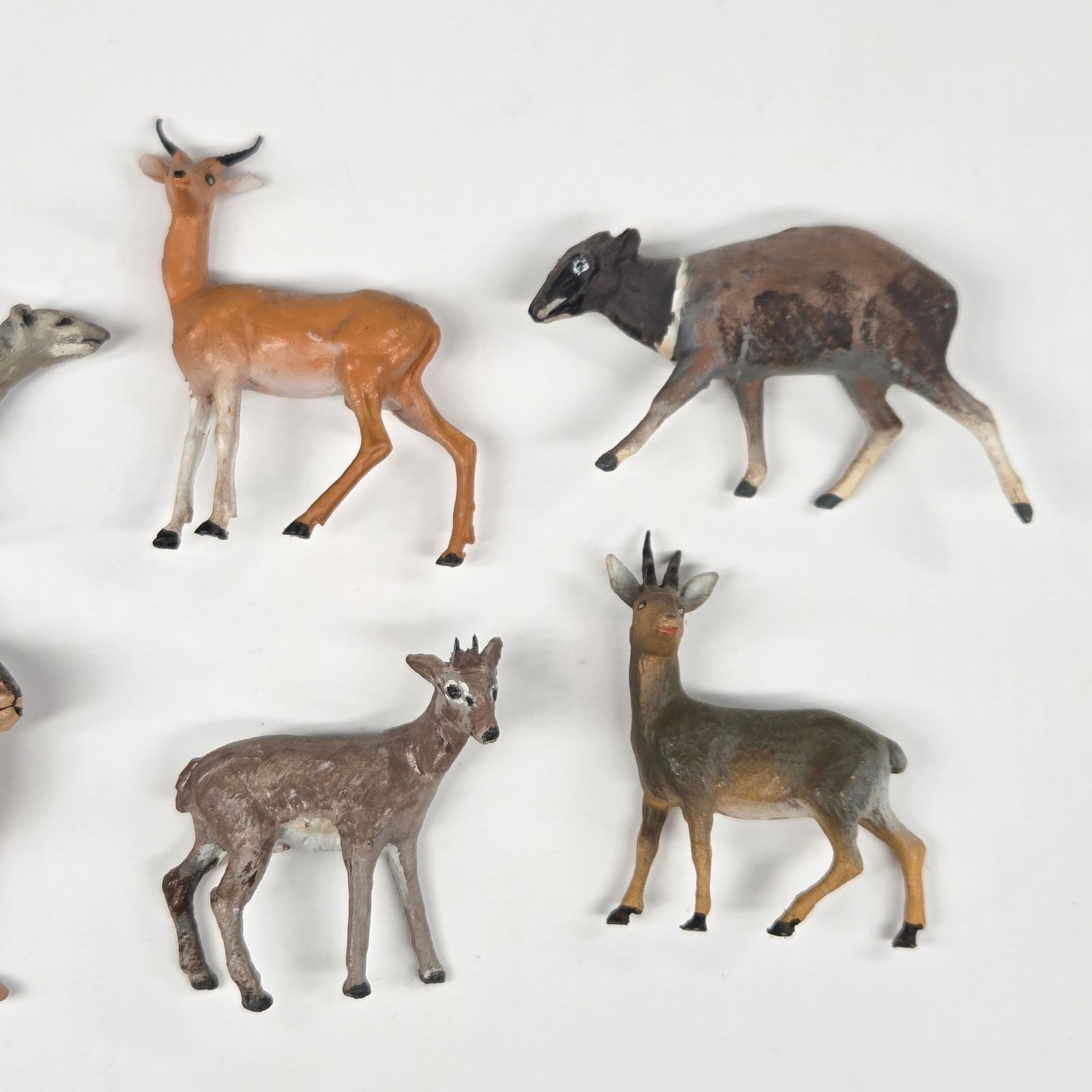 VARIOUS ANTIQUE COMPOSITION ANIMALS RABBITS - 3