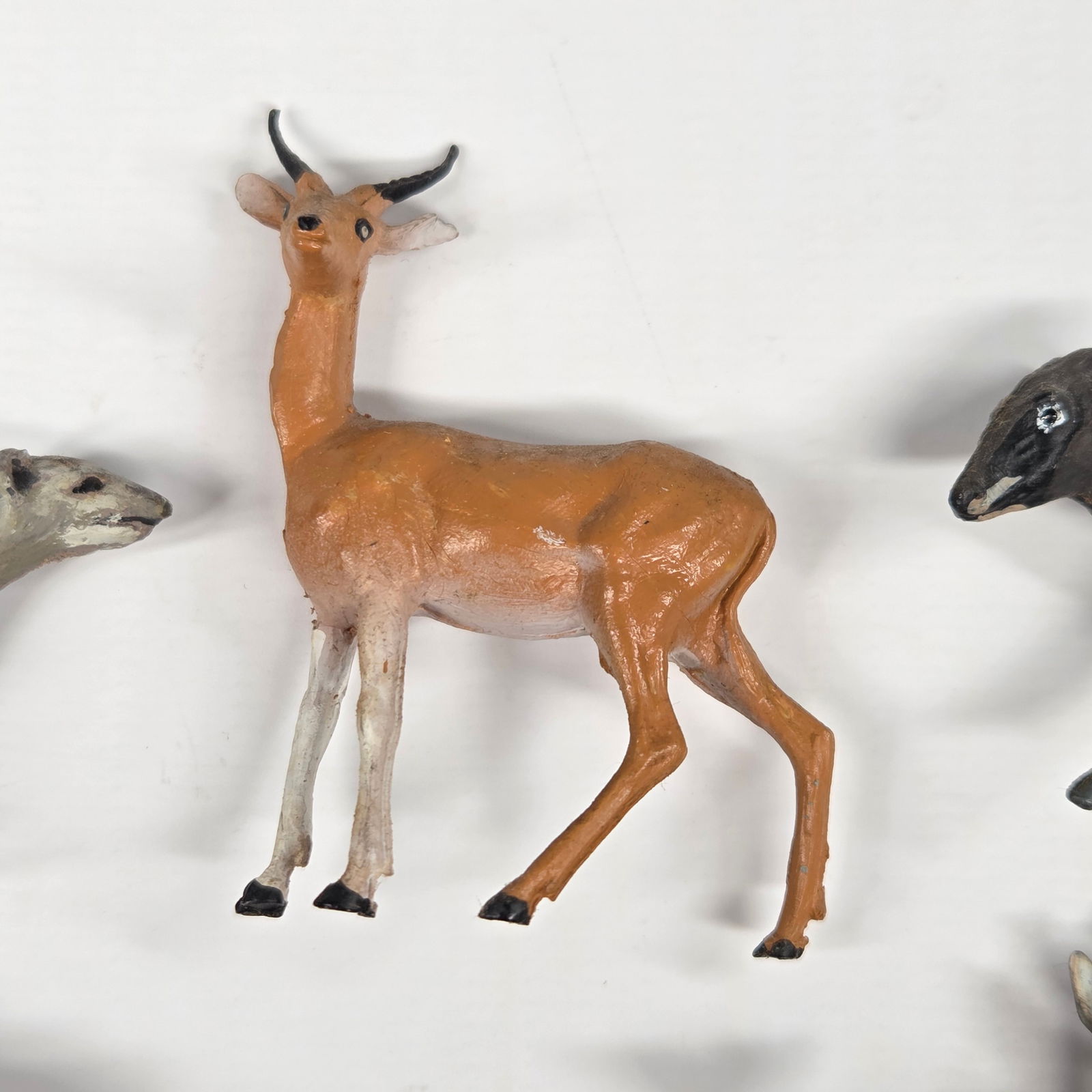 VARIOUS ANTIQUE COMPOSITION ANIMALS RABBITS - 6