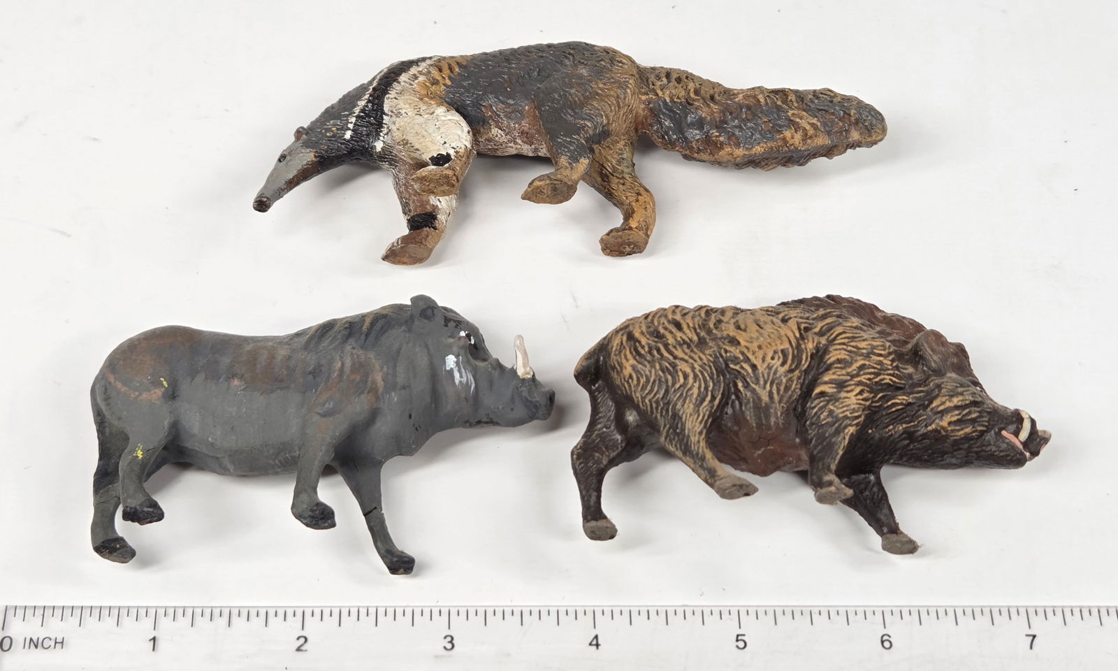 3) ANTIQUE GERMAN COMPOSITION ANIMALS - 9