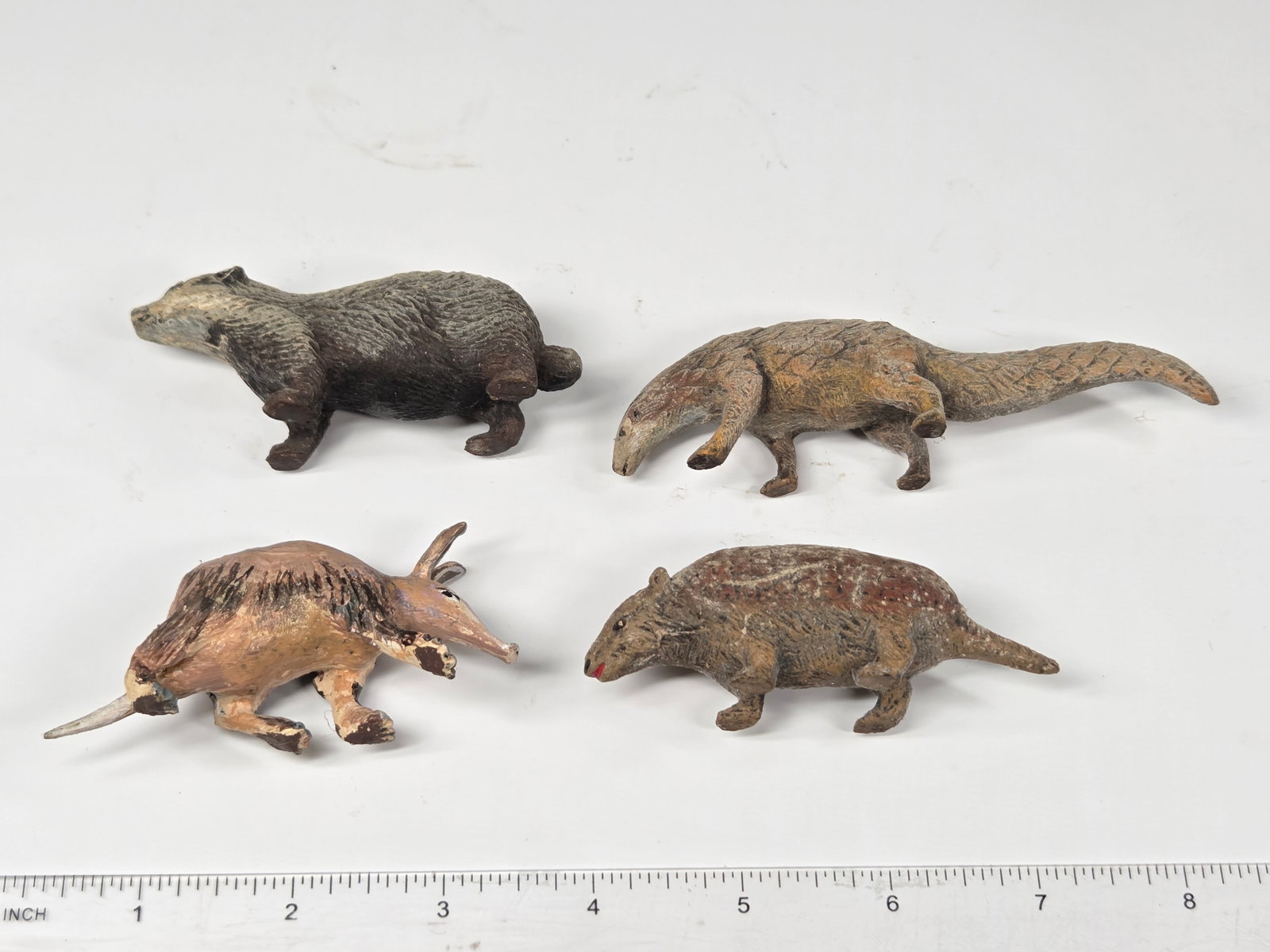 4) ANTIQUE GERMAN COMPOSITION ANIMALS - 10