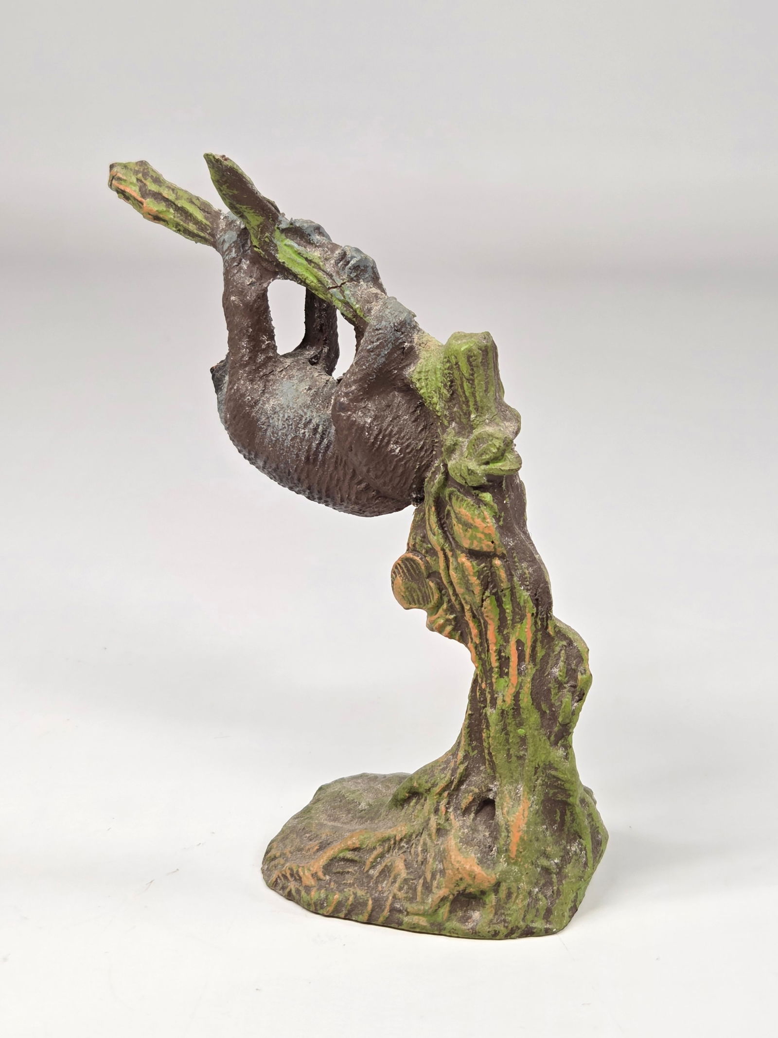 ANTIQUE ELASTOLIN GERMAN COMPOSITION SLOTH - 2