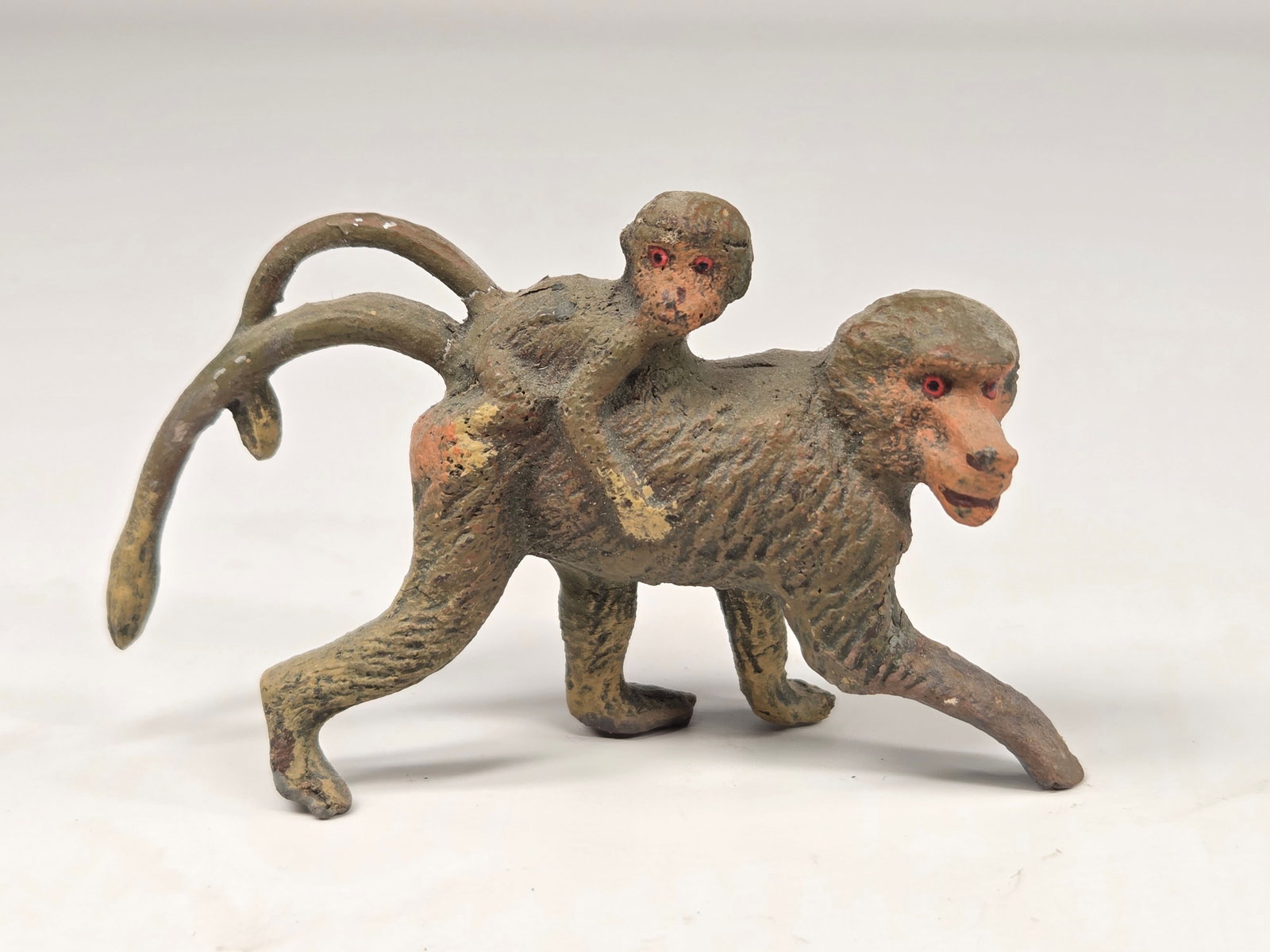 4) ANTIQUE GERMAN COMPOSITION MONKEYS - 11