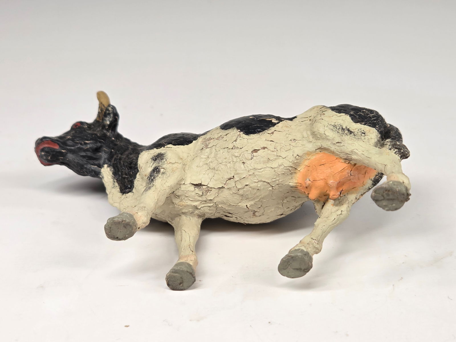 2) ANTIQUE GERMAN COMPOSITION COW STEER - 4