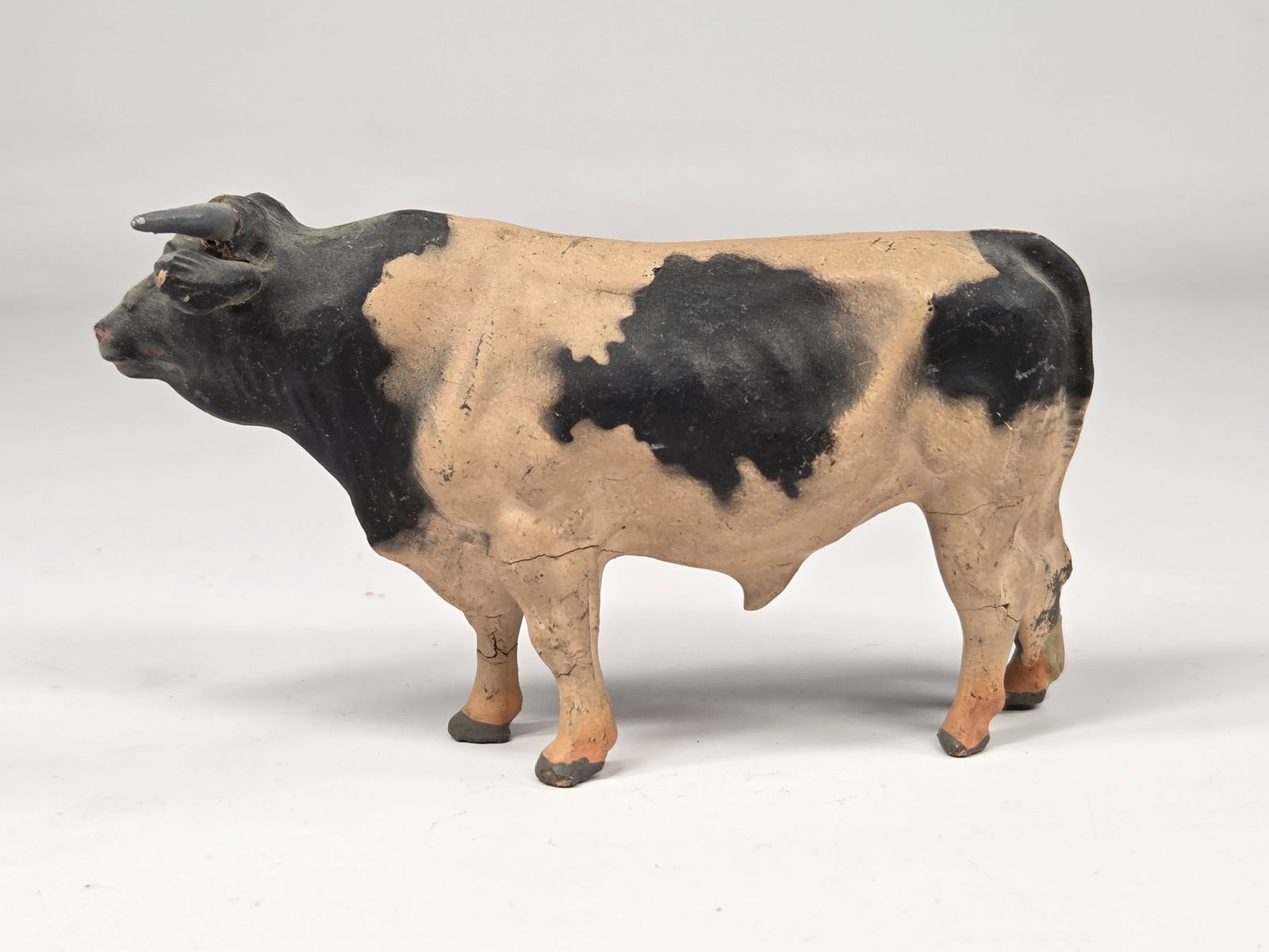 2) ANTIQUE GERMAN COMPOSITION COW STEER - 6