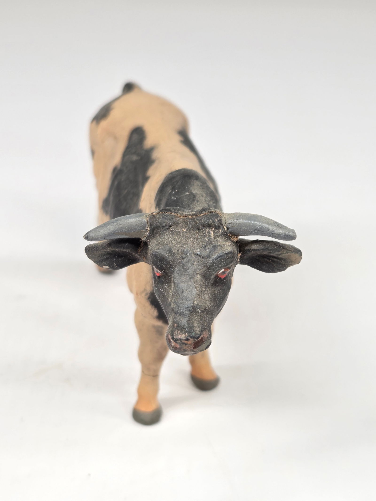2) ANTIQUE GERMAN COMPOSITION COW STEER - 8