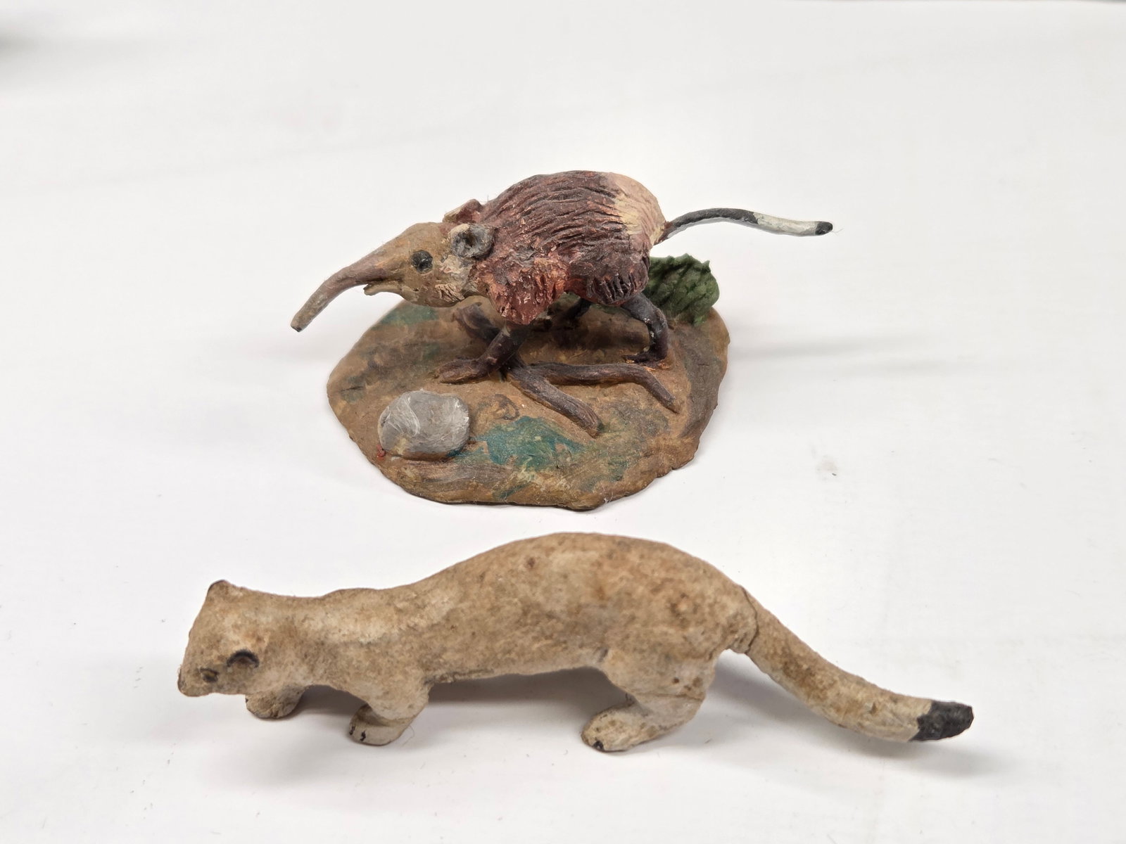 7) ANTIQUE GERMAN COMPOSITION ANIMALS - 4