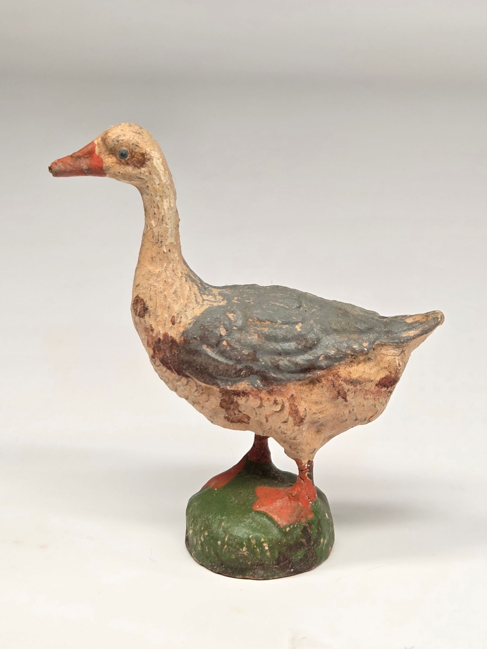 4) ANTIQUE GERMAN COMPOSITION DUCKS - 7