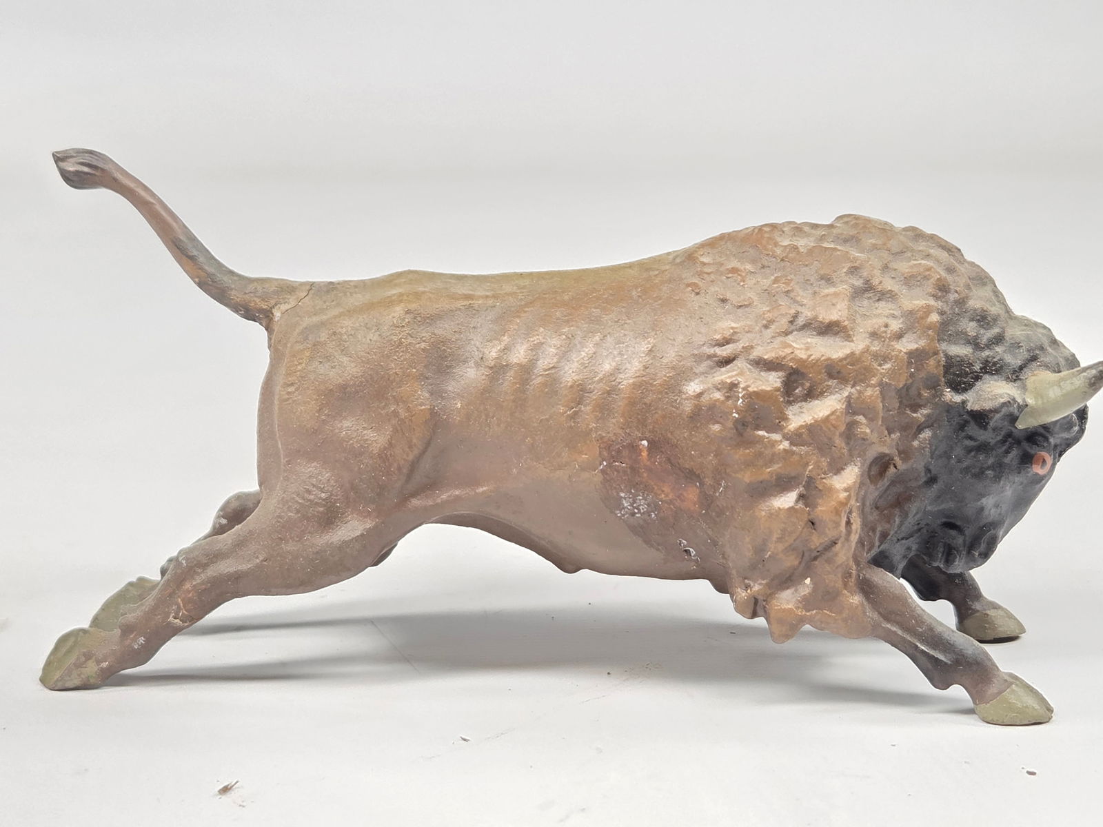 2) ANTIQUE GERMAN COMPOSITION BUFFALO - 4