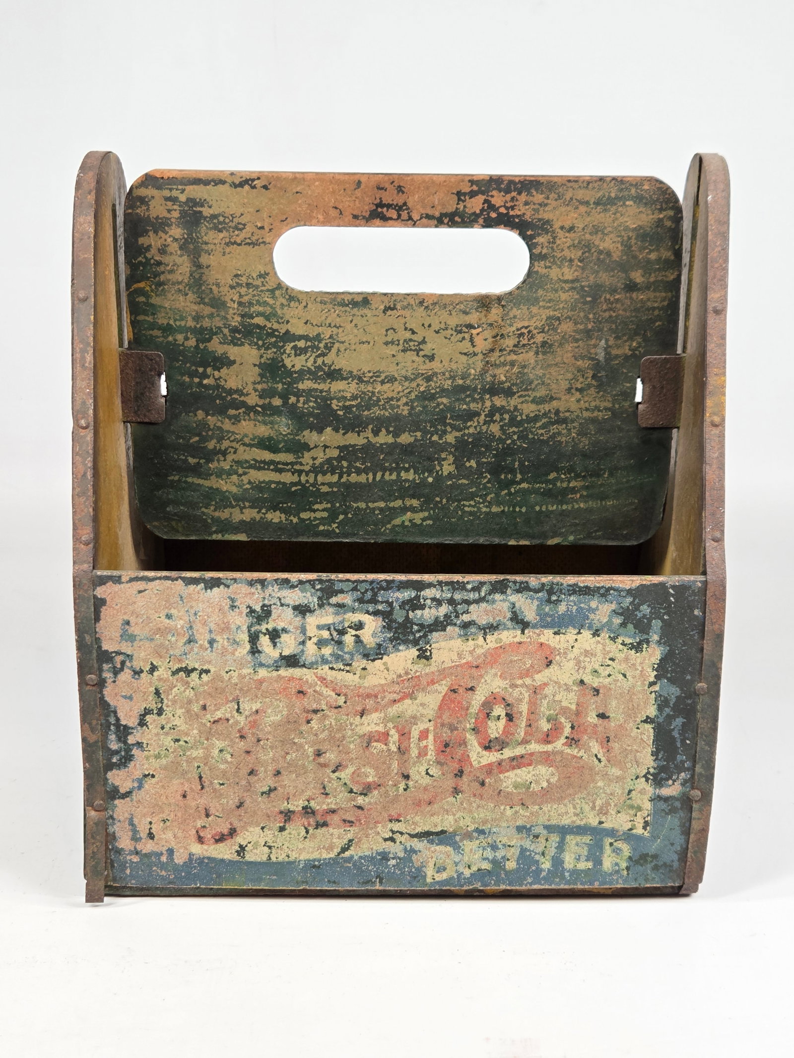 EARLY PEPSI COLA WOOD BOTTLE CARRIER (1 of 5)