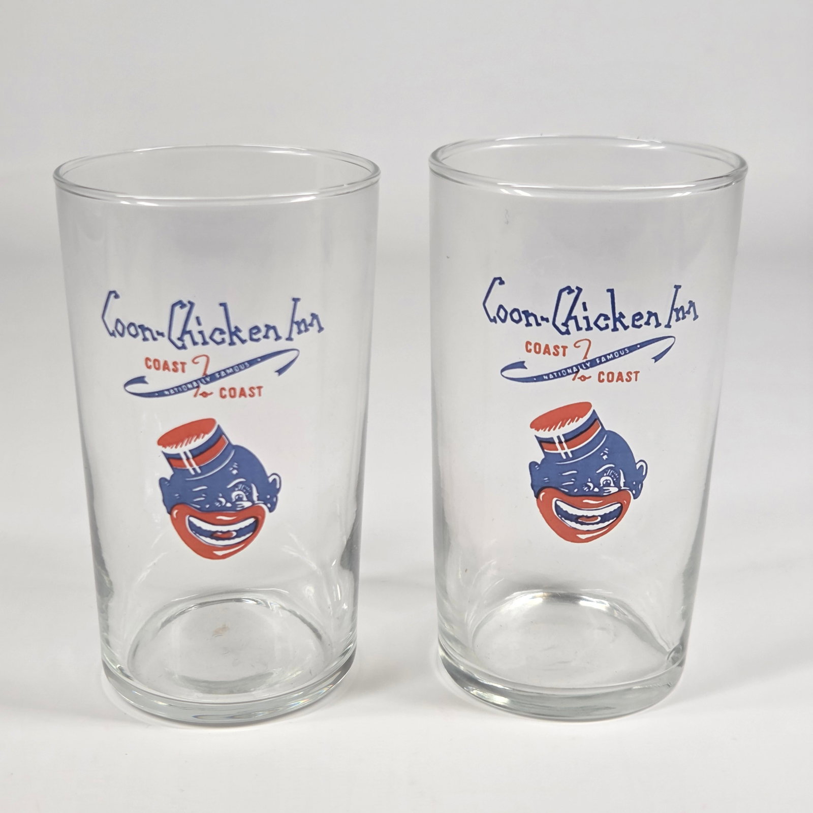 2) COAST TO COAST BLACK AMERICANA ADVERTISING GLASSES (1 of 4)