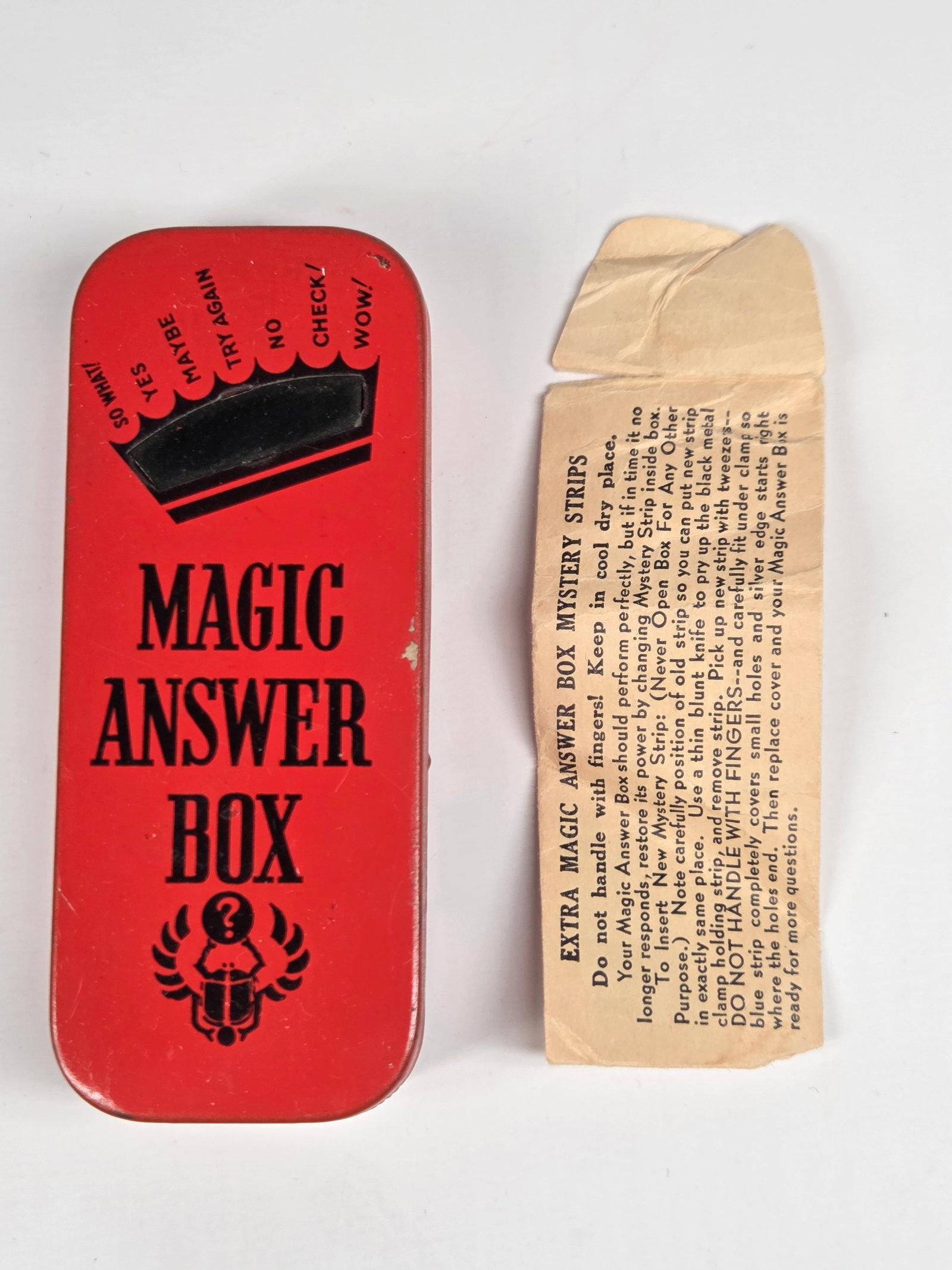 VINTAGE MAGIC ANSER BOX: REMAINS IN GOOD CONDITION.