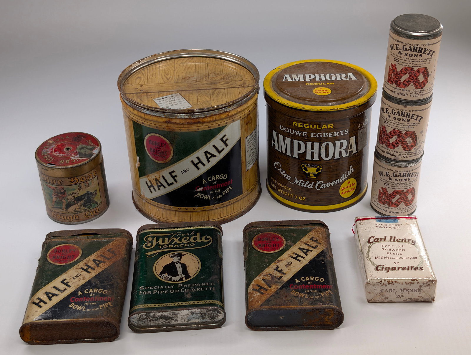 BLUE BOAR TOBACCO TIN & OTHER VARIOUS TINS (1 of 18)