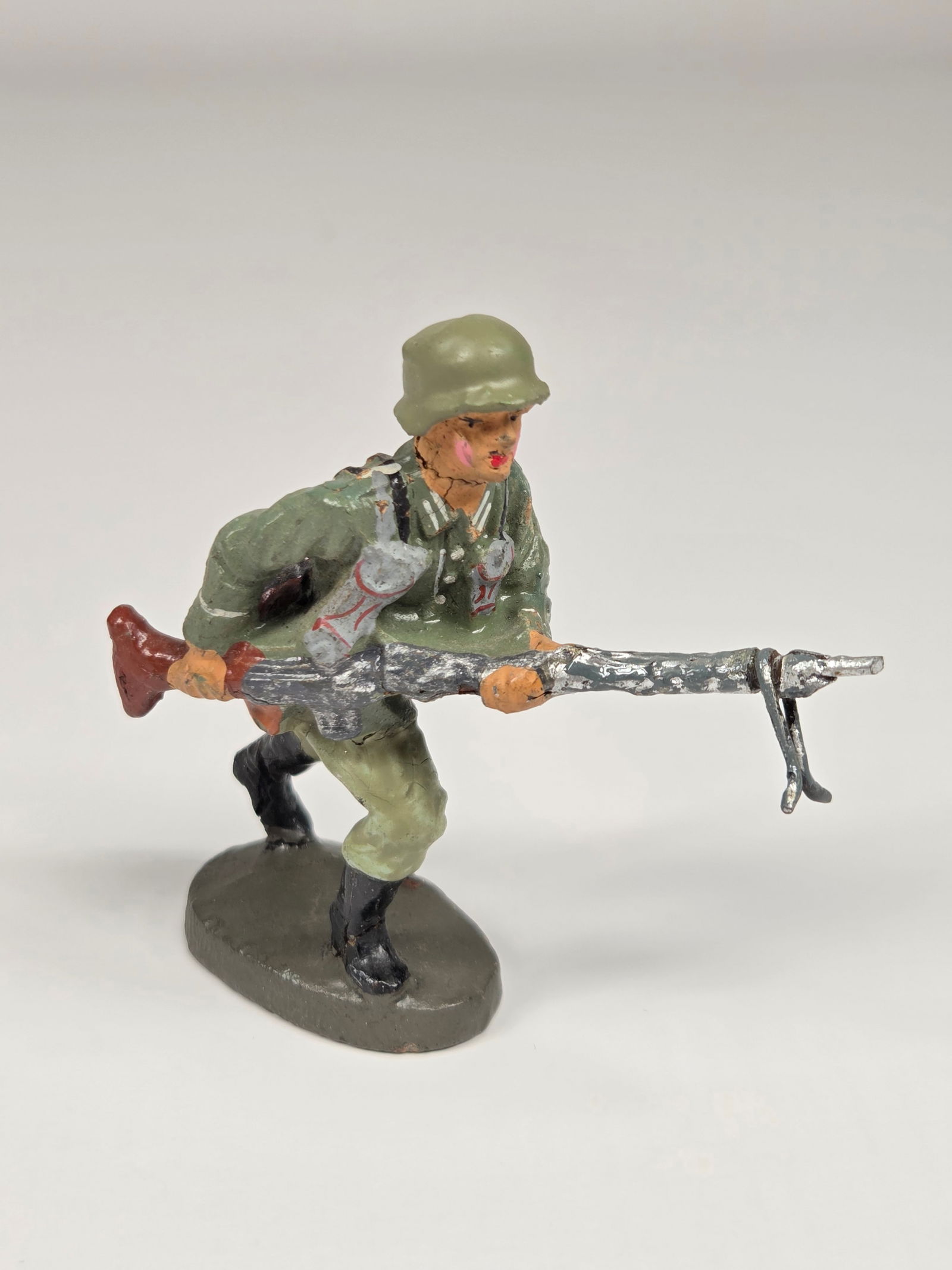 GERMAN ELASTOLIN COMPOSITION SOLDIERS W/ MACHINE GUNS - 2