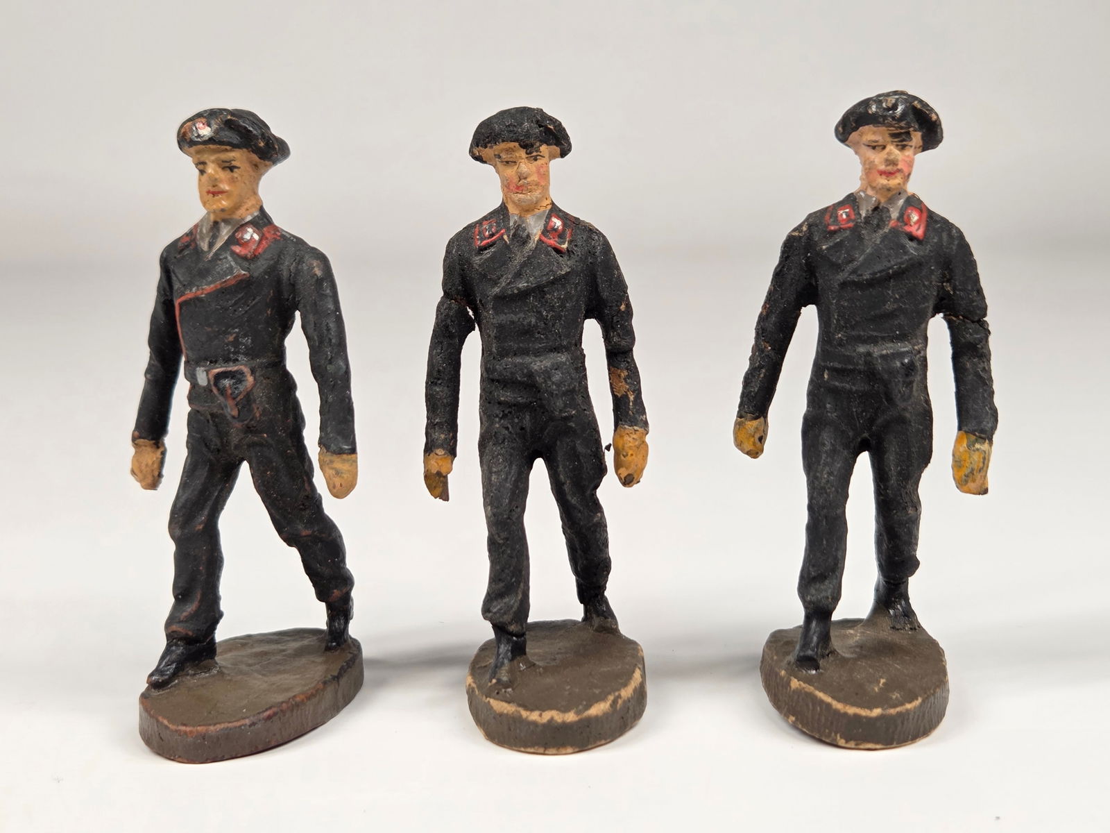 3) GERMAN ELASTOLIN COMPOSITION SOLDIERS (1 of 6)