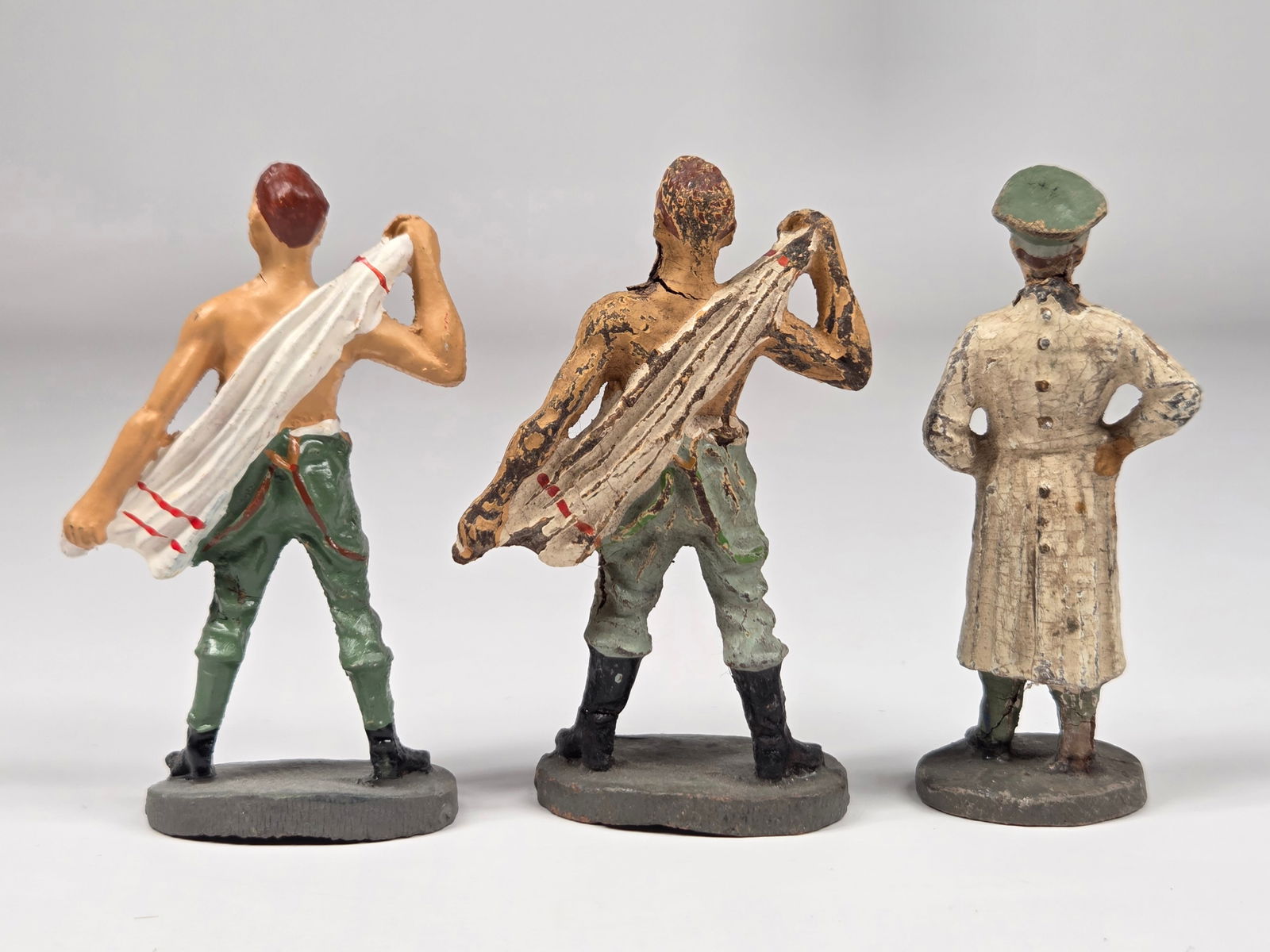 4) GERMAN ELASTOLIN COMPOSITION SOLDIERS - 8