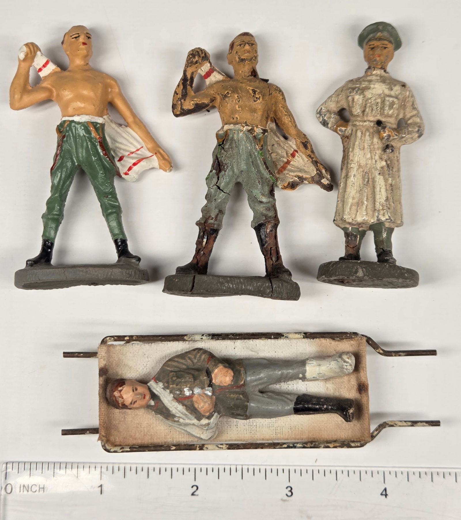 4) GERMAN ELASTOLIN COMPOSITION SOLDIERS - 9