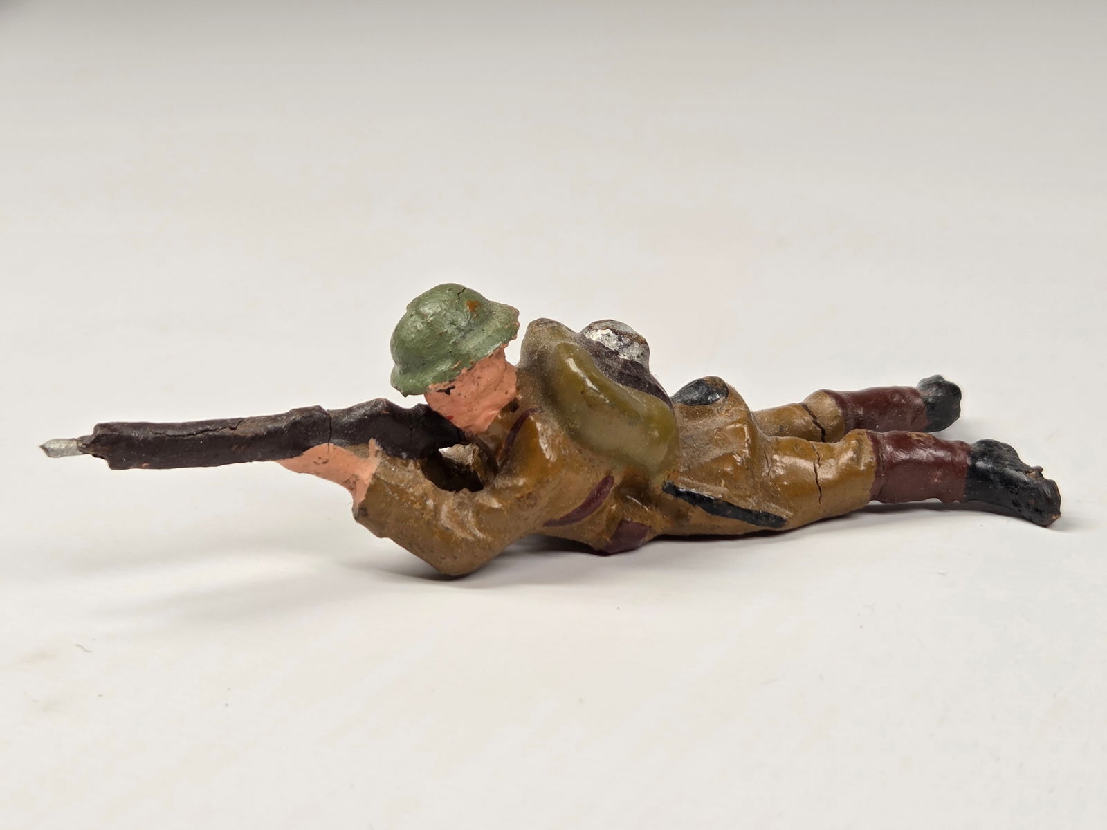 4) GERMAN LINEOL ELASTOLIN SOLDIERS - 3