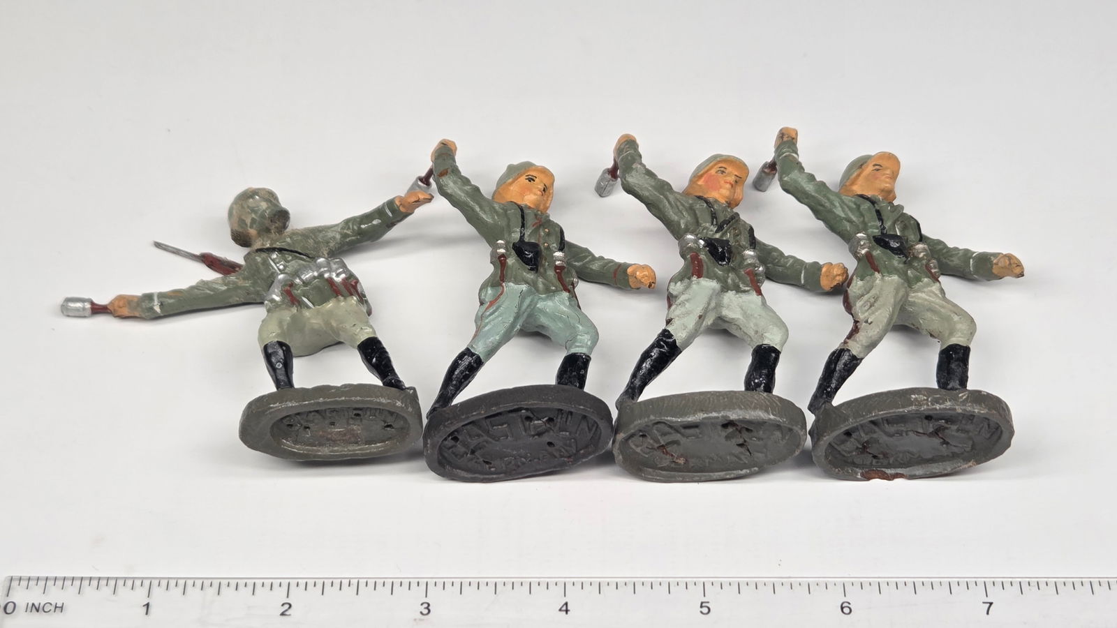 4) GERMAN ELASTOLIN COMPOSITION SOLDIERS - 7