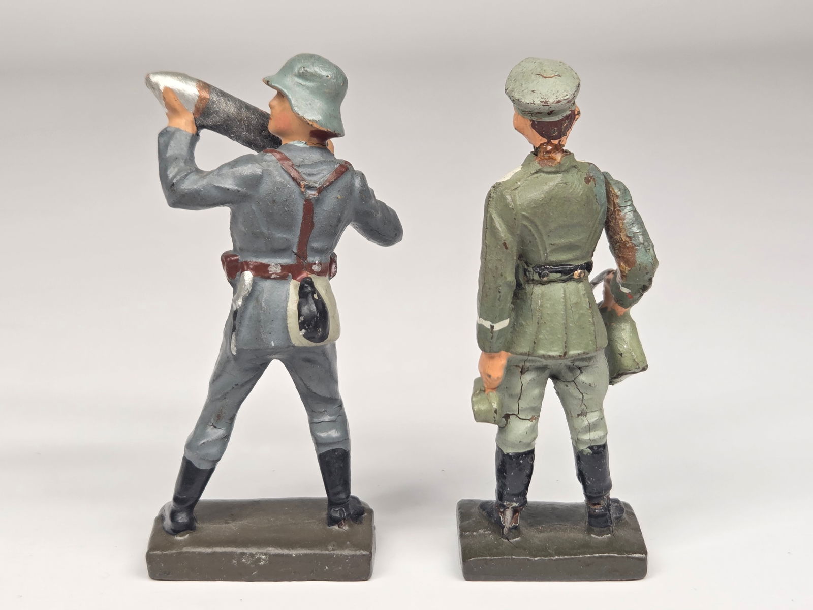6) GERMAN LINEOL ELASTOLIN COMPOSITION SOLDIERS - 4