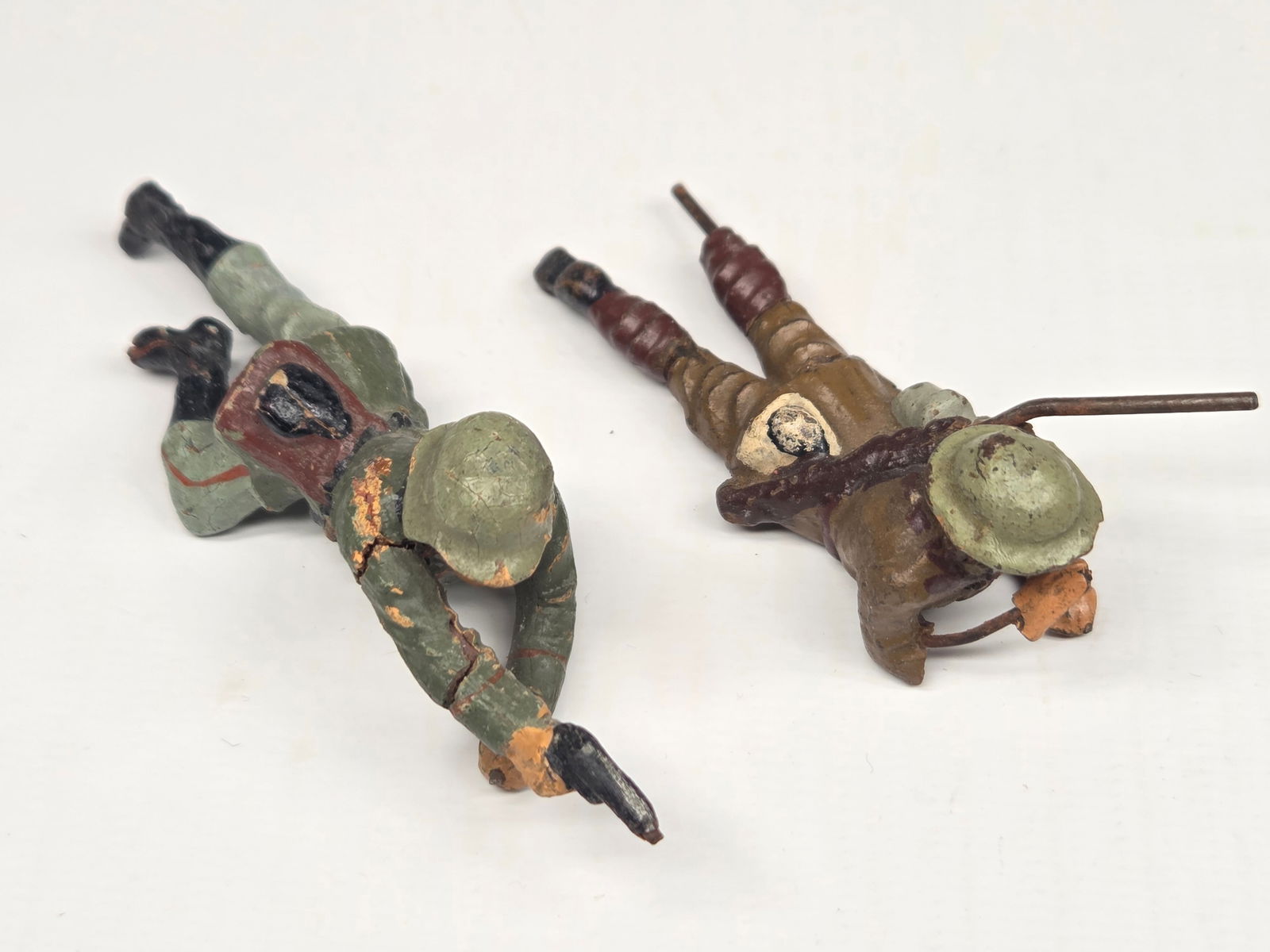 6) GERMAN LINEOL ELASTOLIN COMPOSITION SOLDIERS - 5