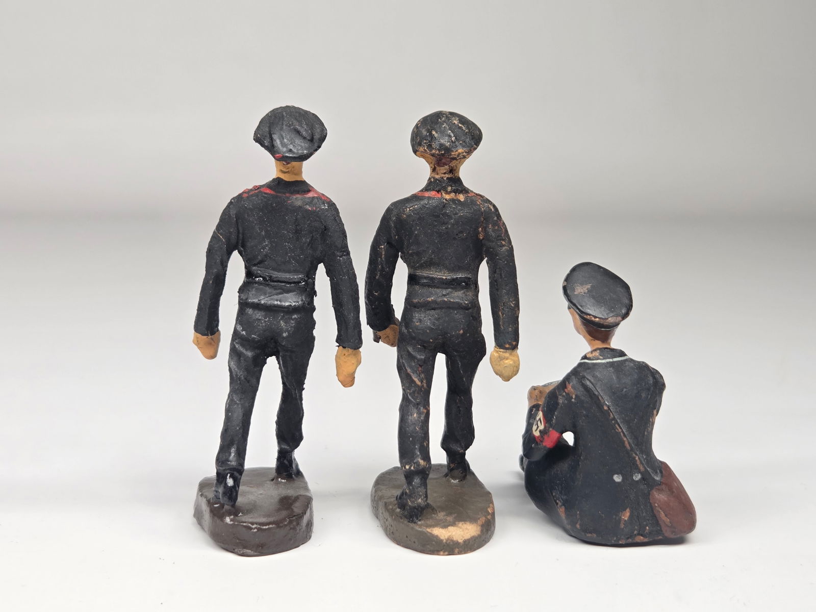 5) GERMAN ELASTOLIN COMPOSITION SOLDIERS - 3