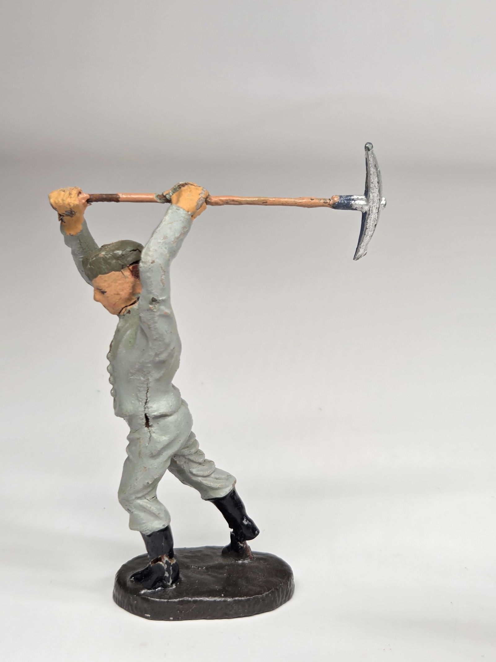 3) GERMAN ELASTOLIN COMPOSITION SOLDIERS W/ TOOLS - 3