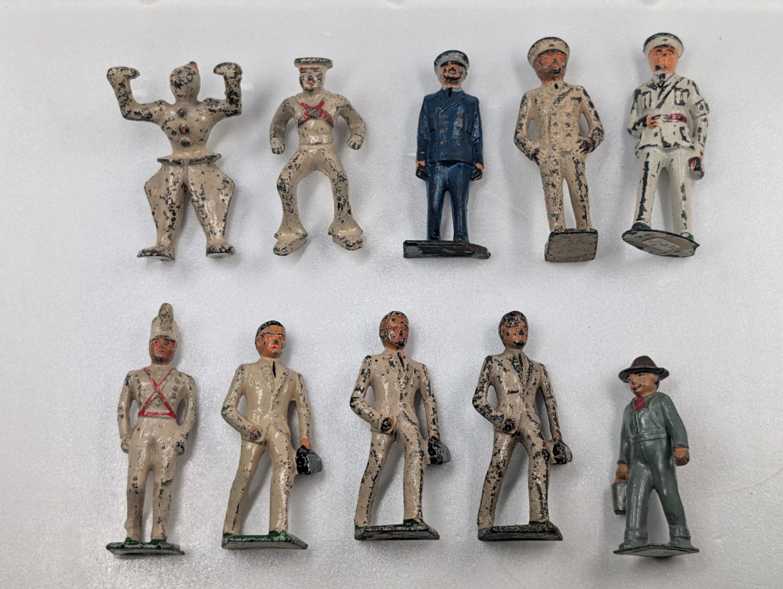 VARIOUS BRAND LEAD FIGURES - CLOWN, SAILOR, DR. (1 of 3)