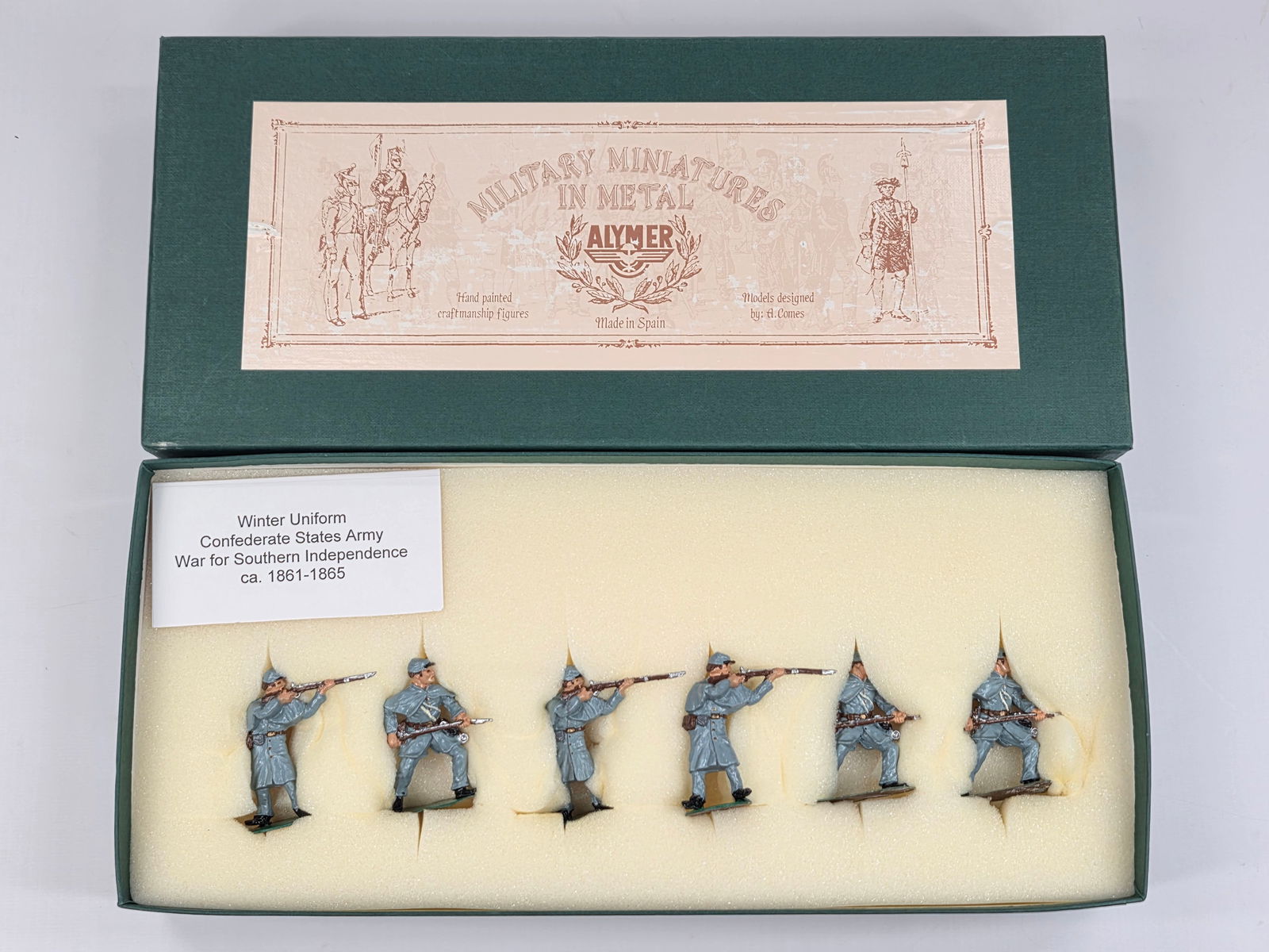 ALYMER MILITARY MINIATURES CONFEDERATE INFANTRY WINTER UNIFORM (1 of 5)