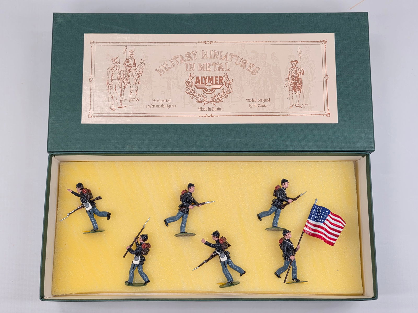 ALYMER MILITARY MINIATURES UNION INFANTRY ATTACKING (1 of 5)