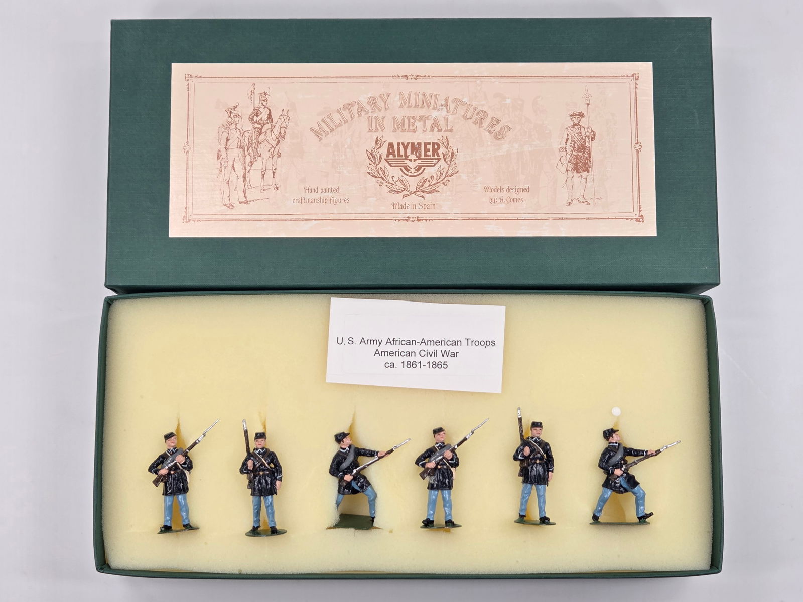 ALYMER MILITARY MINIATURES AMERICAN REVOLUTION: SET REMAINS IN VERY GOOD CONDITION WITH BOX.