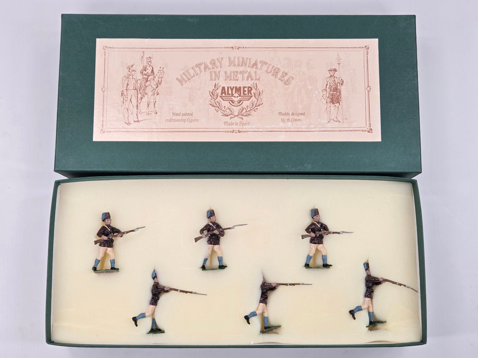 ALYMER MILITARY MINIATURES 10TH SUDANESE BATTALION: SET REMAINS IN VERY GOOD CONDITION WITH BOX.