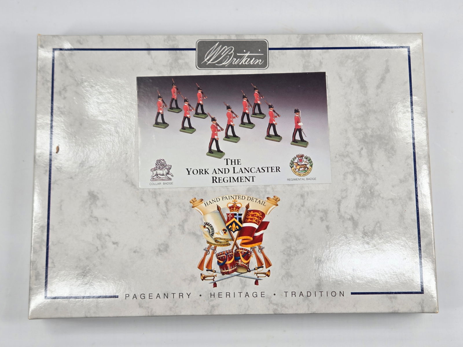 W. BRITAINS THE YORK & LANCASTER REGIMENT: SET REMAINS IN EXCELLENT CONDITION WITH BOX.