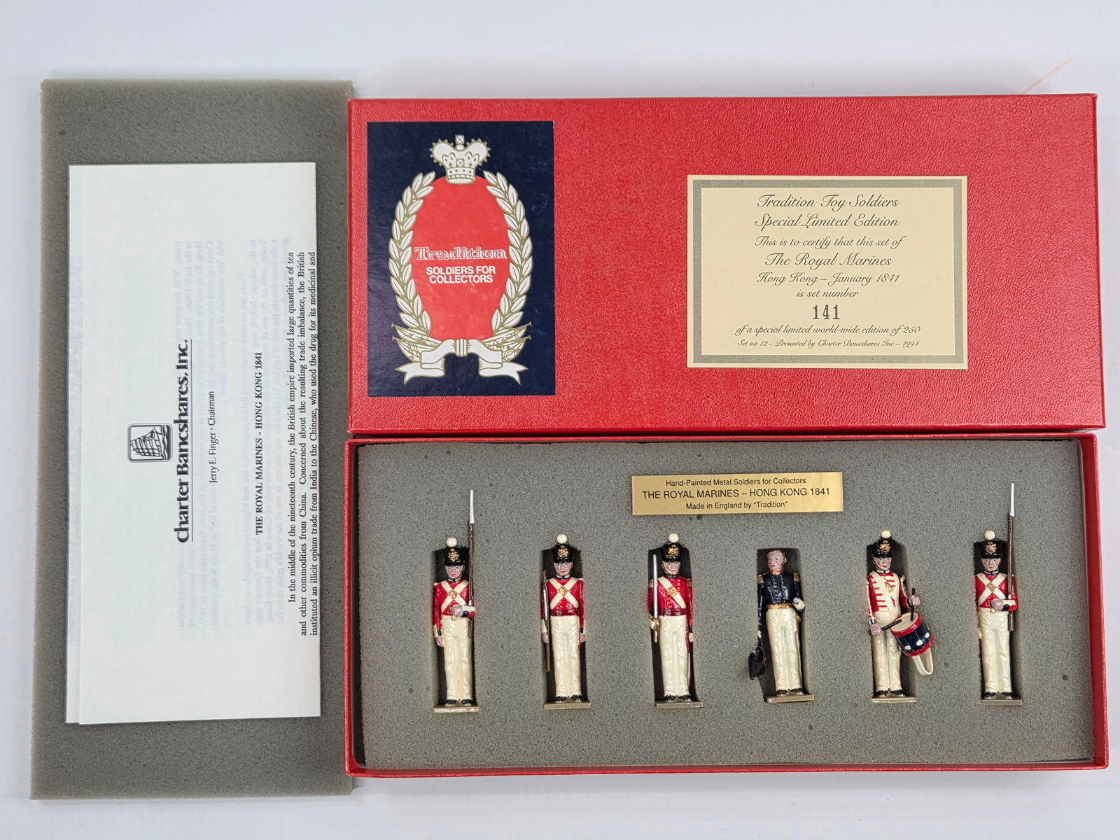 TRADITIONS SET NO. XII THE ROYAL MARINES HONG KONG 1841: SET REMAINS IN VERY GOOD CONDITION WITH BOX.