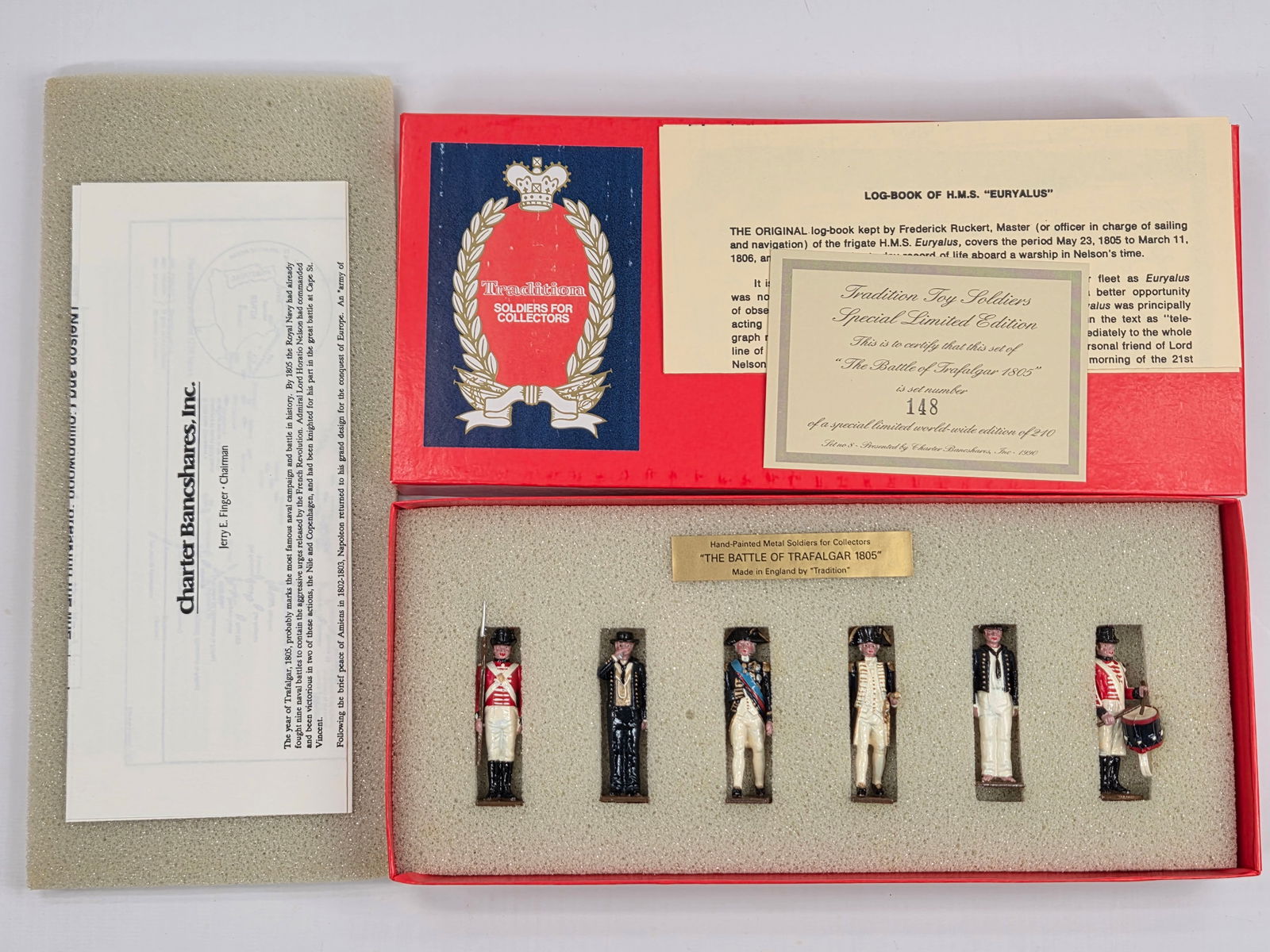 TRADITIONS SET NO. VII THE BATTLE OF TRAFALGAR 1805: SET REMAINS IN VERY GOOD CONDITION WITH BOX.