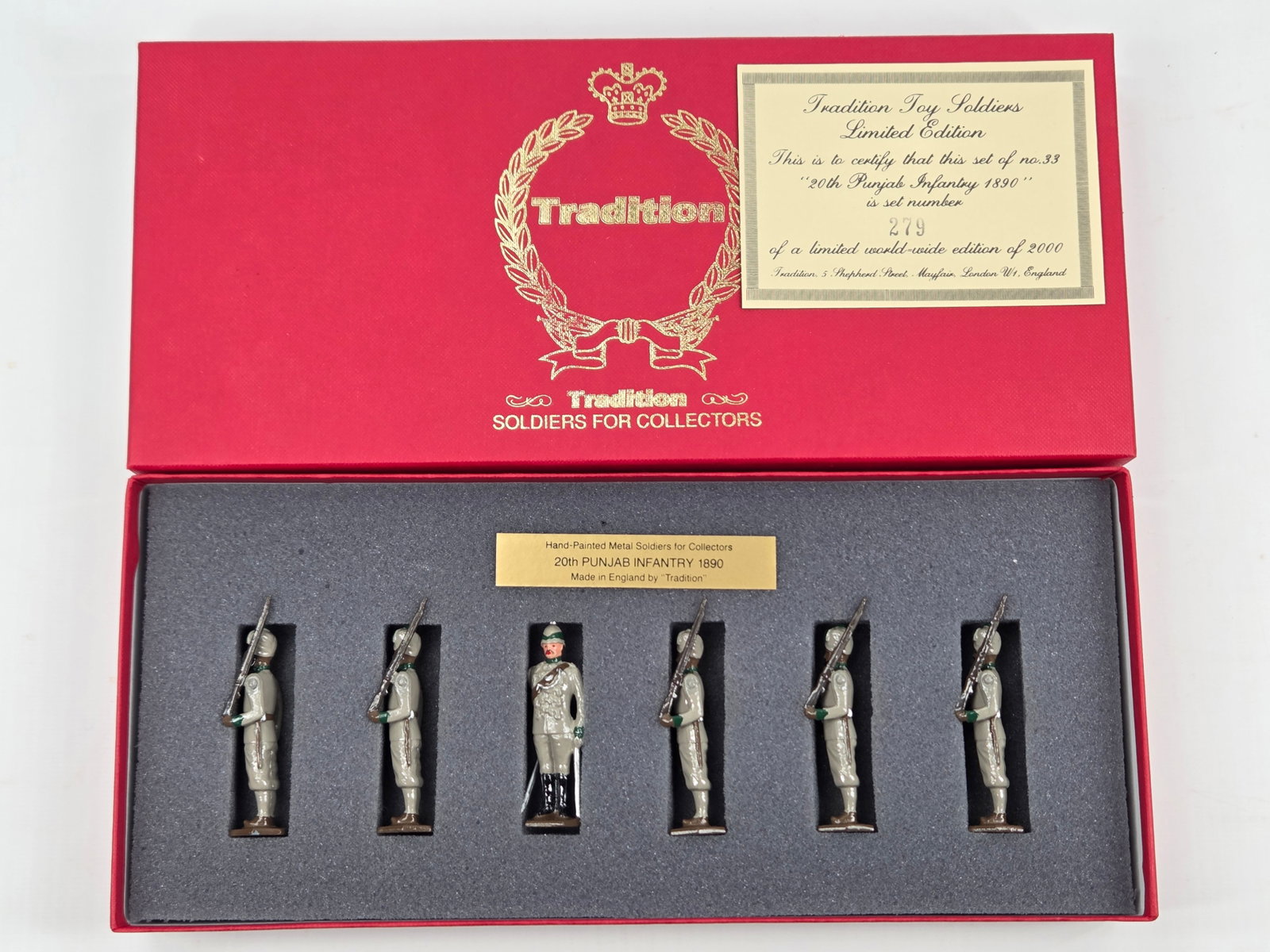 TRADITIONS SET NO. 33 THE 20TH PUNJAB INFANTRY: SET REMAINS IN VERY GOOD CONDITION WITH BOX.