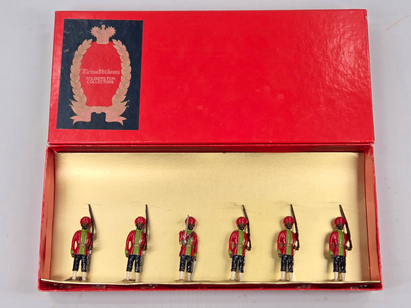 TRADITIONS SET NO. 8 THE 15TH BENGAL INFANTRY: SET REMAINS IN VERY GOOD CONDITION WITH BOX.