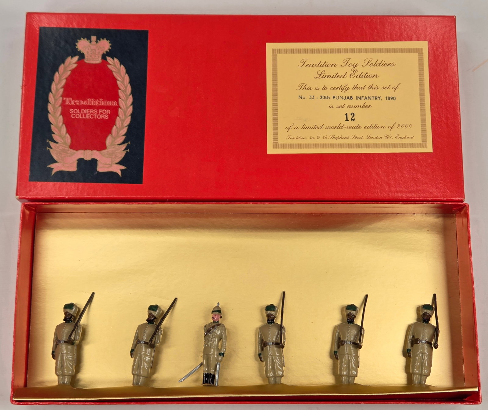 TRADITIONS SET NO. 33 THE 20TH PUNJAB INFANTRY: SET REMAINS IN VERY GOOD CONDITION WITH BOX.