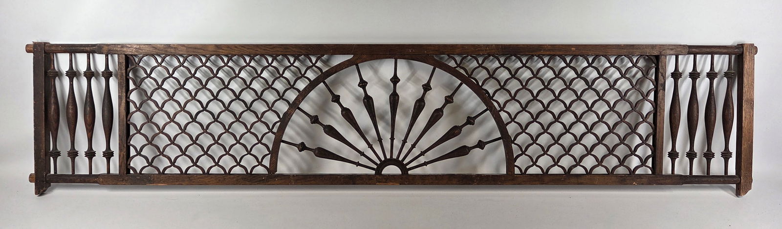 ANTIQUE WOOD CARVED PANEL INSERT: REMAINS IN GOOD CONDITION, SHOWING SOME TYPICAL WEAR.