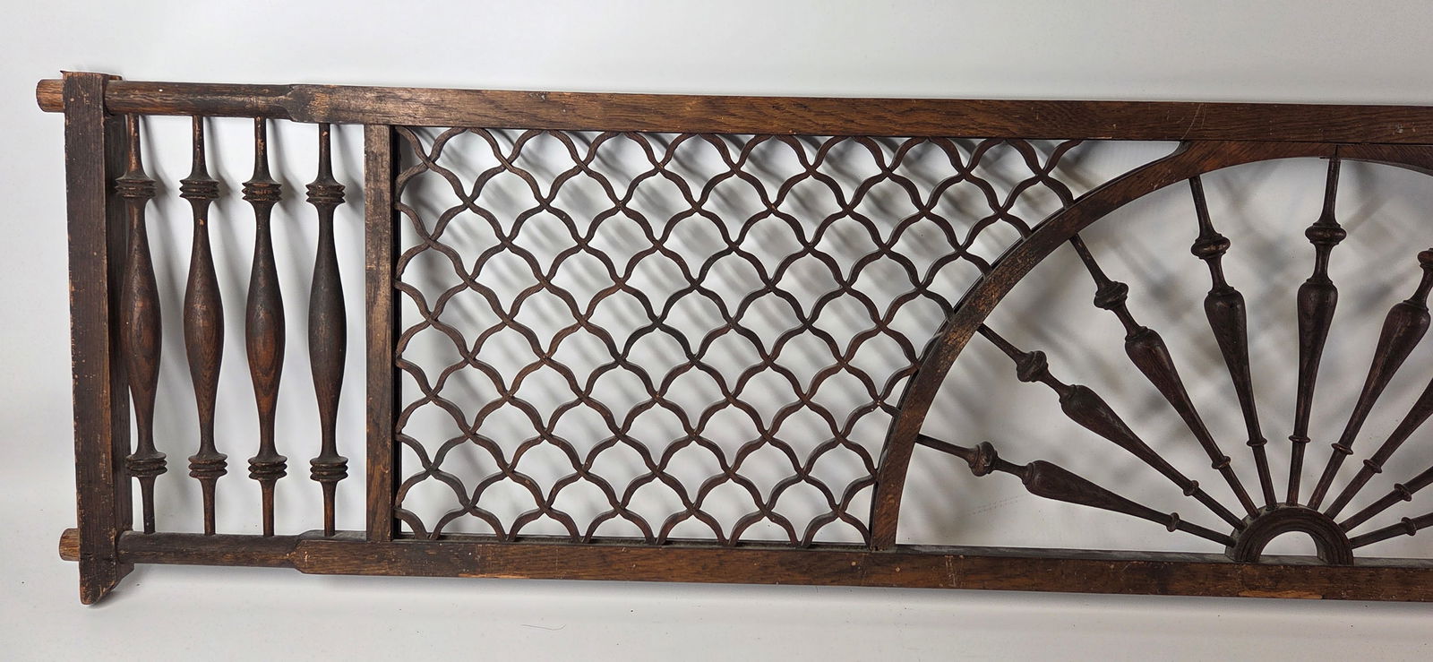 ANTIQUE WOOD CARVED PANEL INSERT - 2